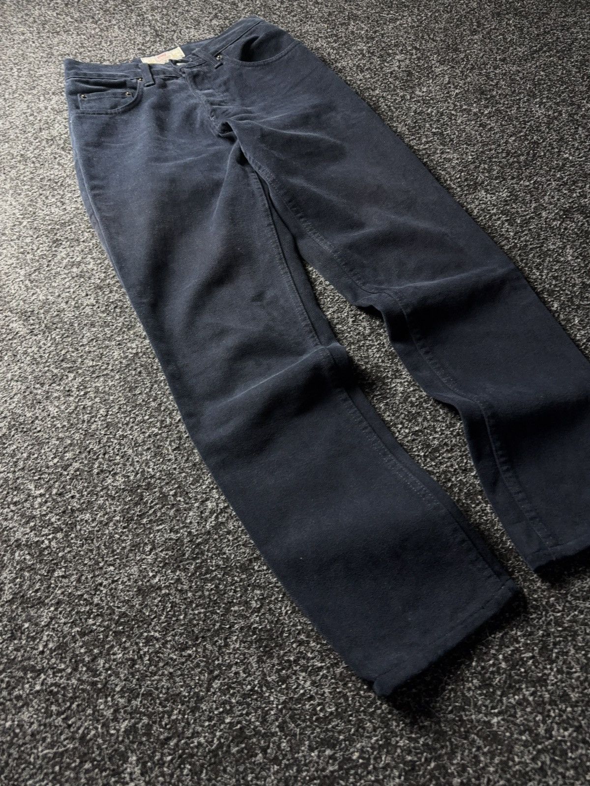 Levi's Vintage Clothing Rare RETRO 80s Levi’s 440 Navy Corduroy Pants Made in It Size 27" / US 4 / IT 40 - 2 Thumbnail