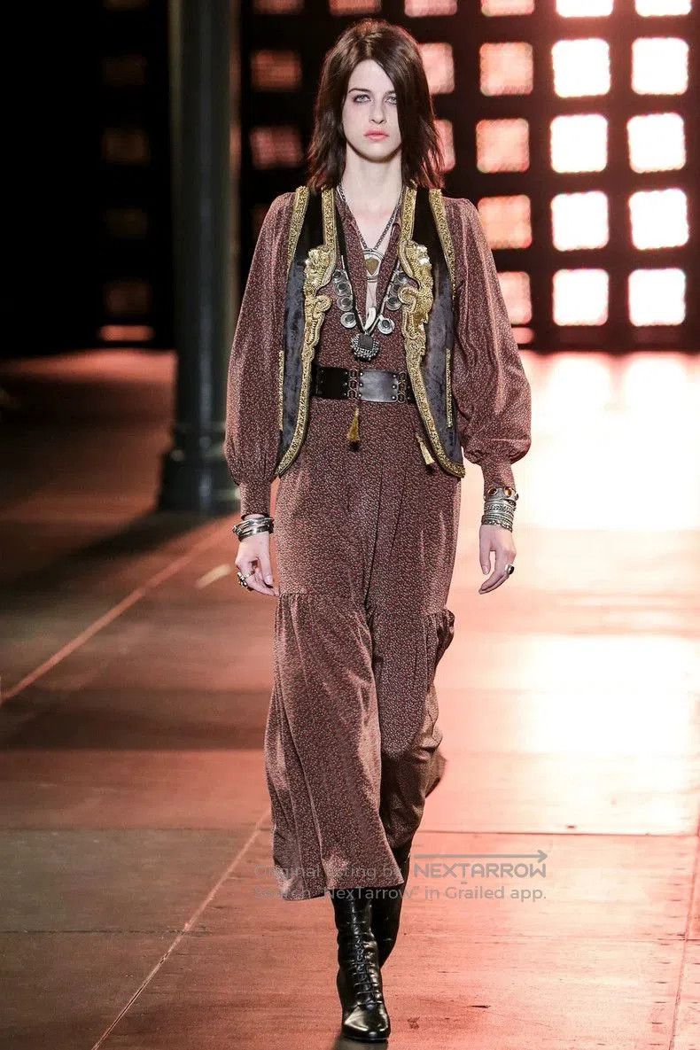 Hedi Slimane Saint Laurent Velvet Embroidered Vest . Size US M / EU 48-50 / 2 - 8 Thumbnail