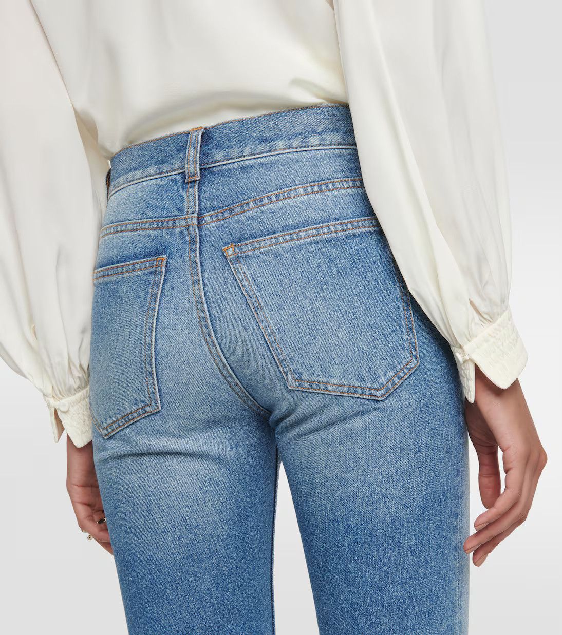 Chloe o1y0825 Denim Pant in Blue Size 30" / US 8 / IT 44 - 4 Thumbnail