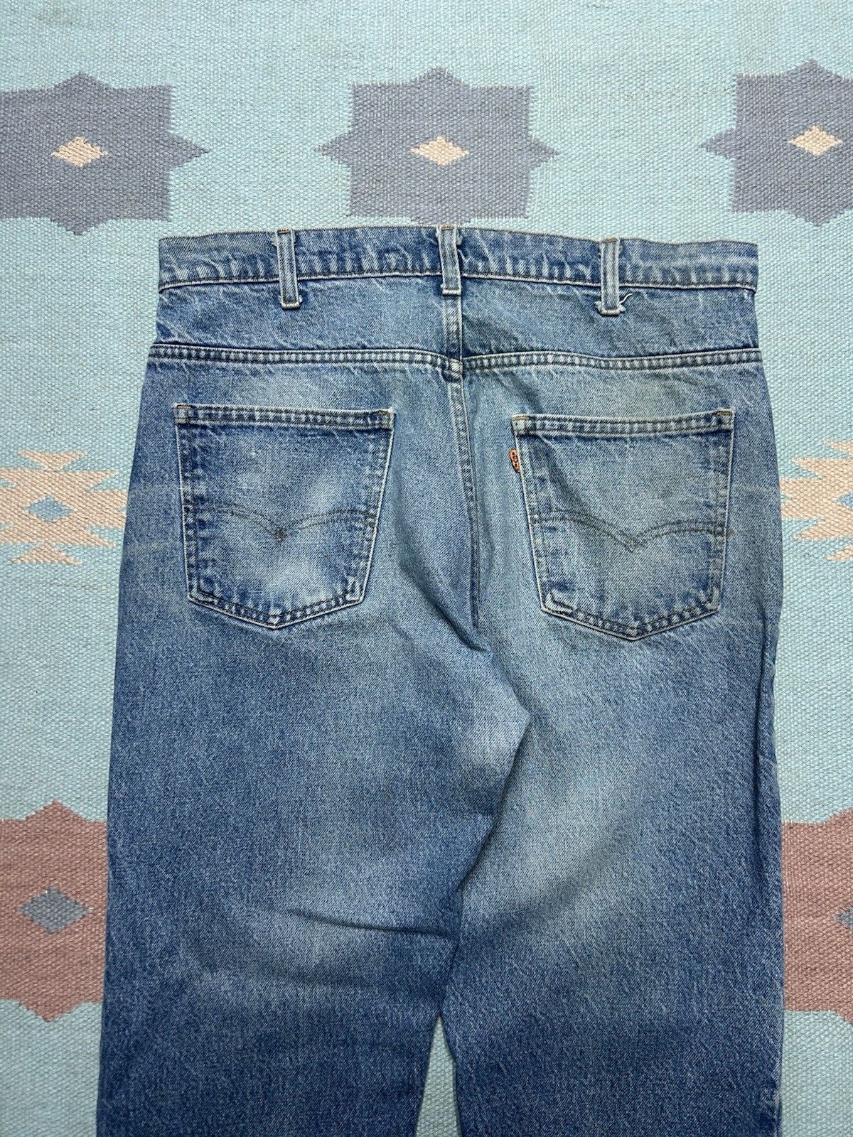 Vintage Vtg 80s Levis 519 0217 jeans orange tab faded straight 34x29 Size US 34 / EU 50 - 3 Thumbnail