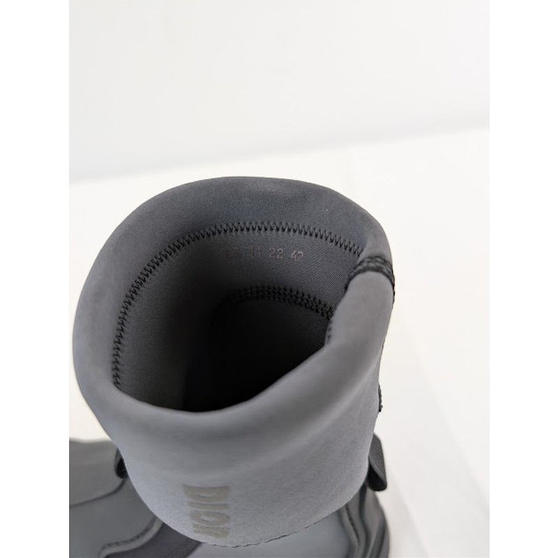 Dior o1rshd1 Leather Neoprene Garden Boots in Black / Grey Size US 9 / EU 42 - 18 Thumbnail