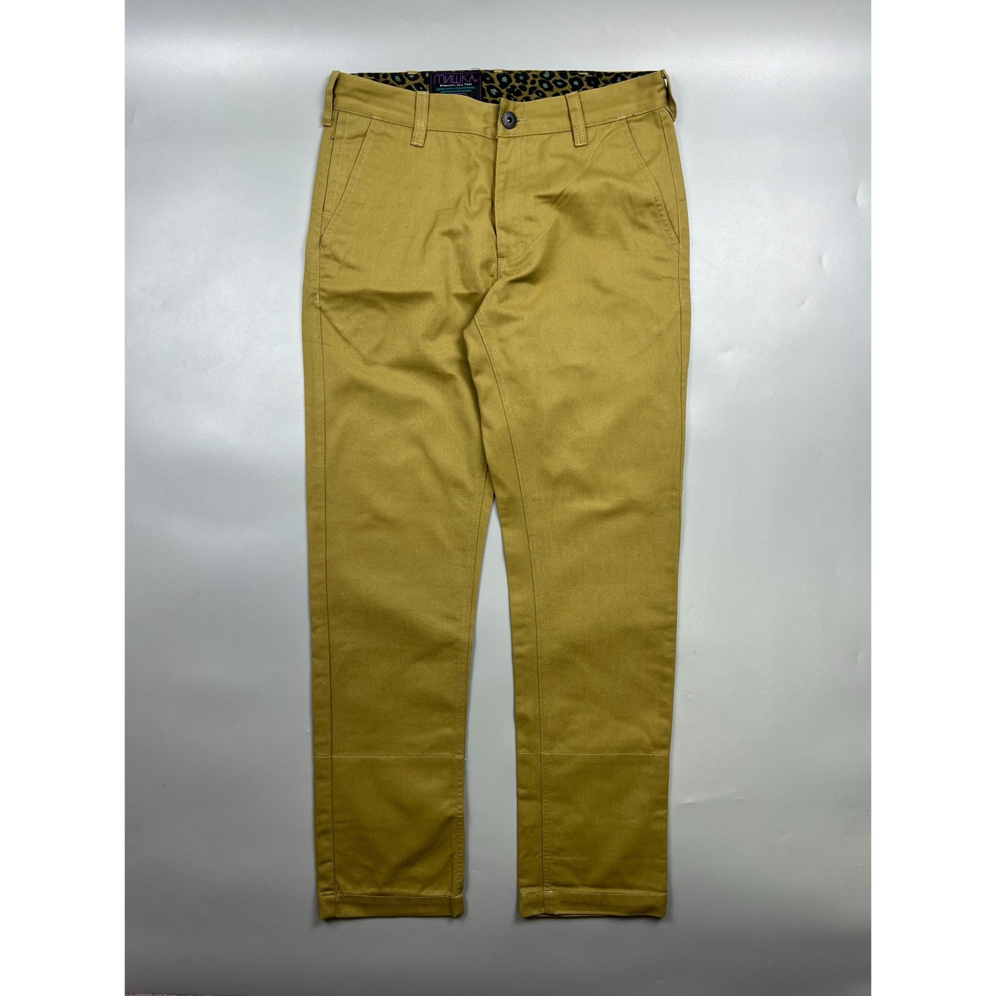 Mishka Mishka Muwka Skateboarding Leopard Chino Pants (Y0975) Size US 32 / EU 48 - 1 Thumbnail