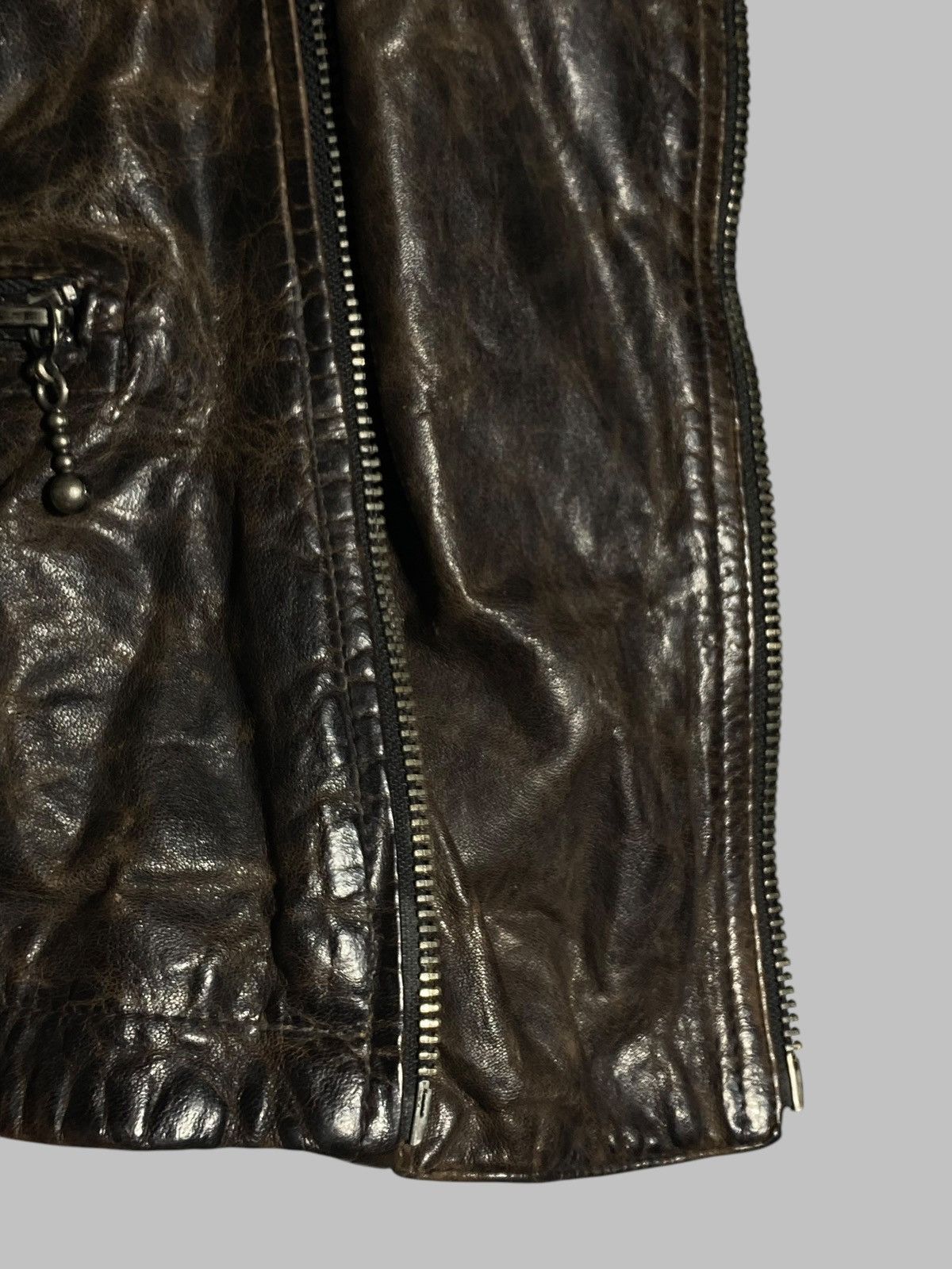Allsaints Allsaints Drought Leather Biker Jacket Size US L / EU 52-54 / 3 - 19 Thumbnail