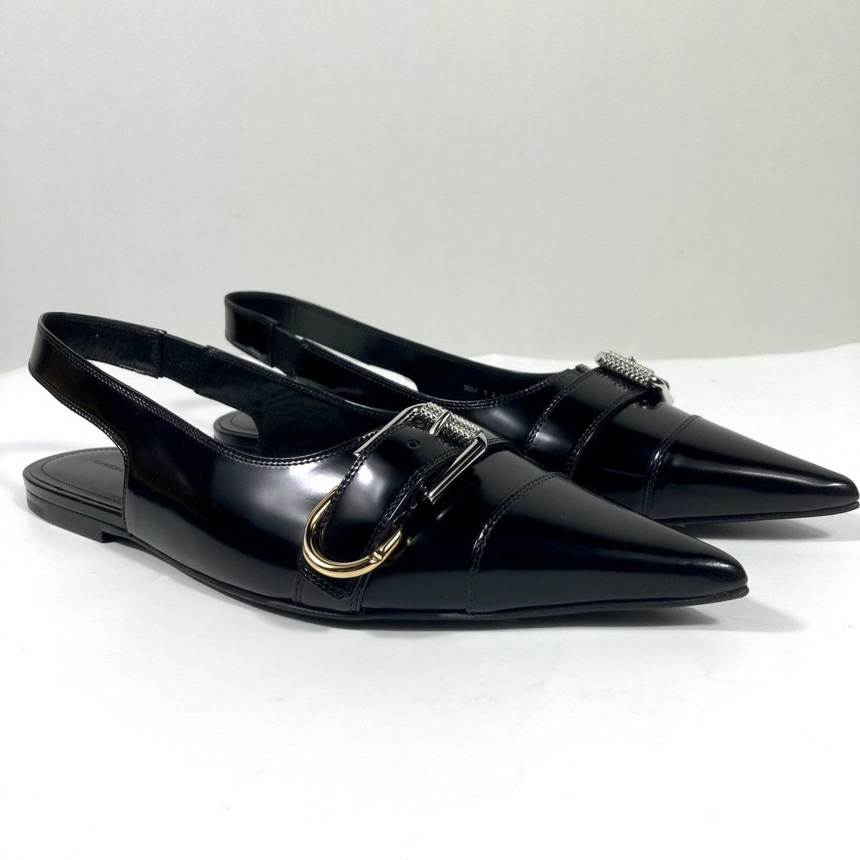 Givenchy Givenchy Voyou Pointed Toe Slingback Ballet Flat Black 39.5 Size US 8.5 / IT 38.5 - 12 Thumbnail