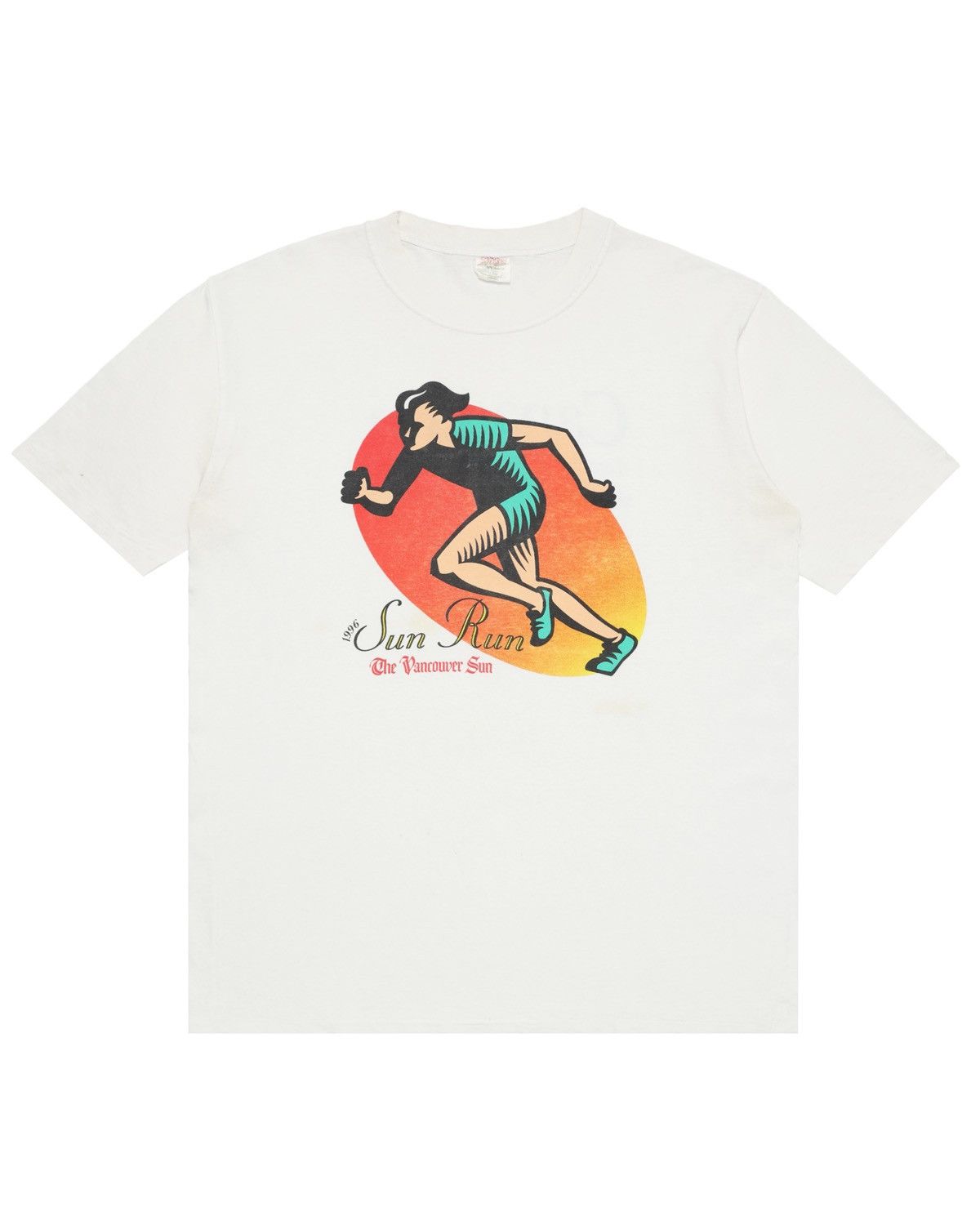 Vintage Trashed distressed faded 1996 Sun Run Vancouver Tee -erd Size US XL / EU 56 / 4 - 1 Thumbnail