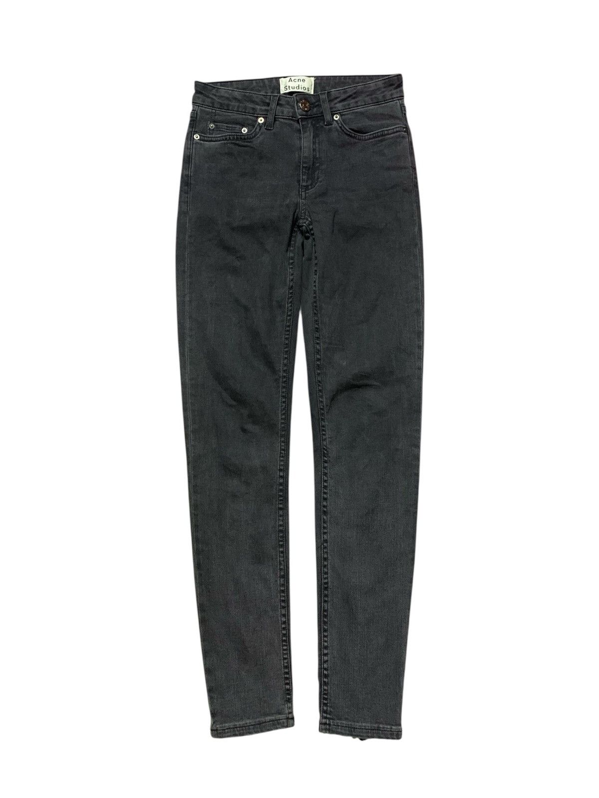 Acne Studios Acne Washed Skinny 5 Pistol Blk Denim Pants Size 24" / US 00 / IT 34 - 1 Thumbnail
