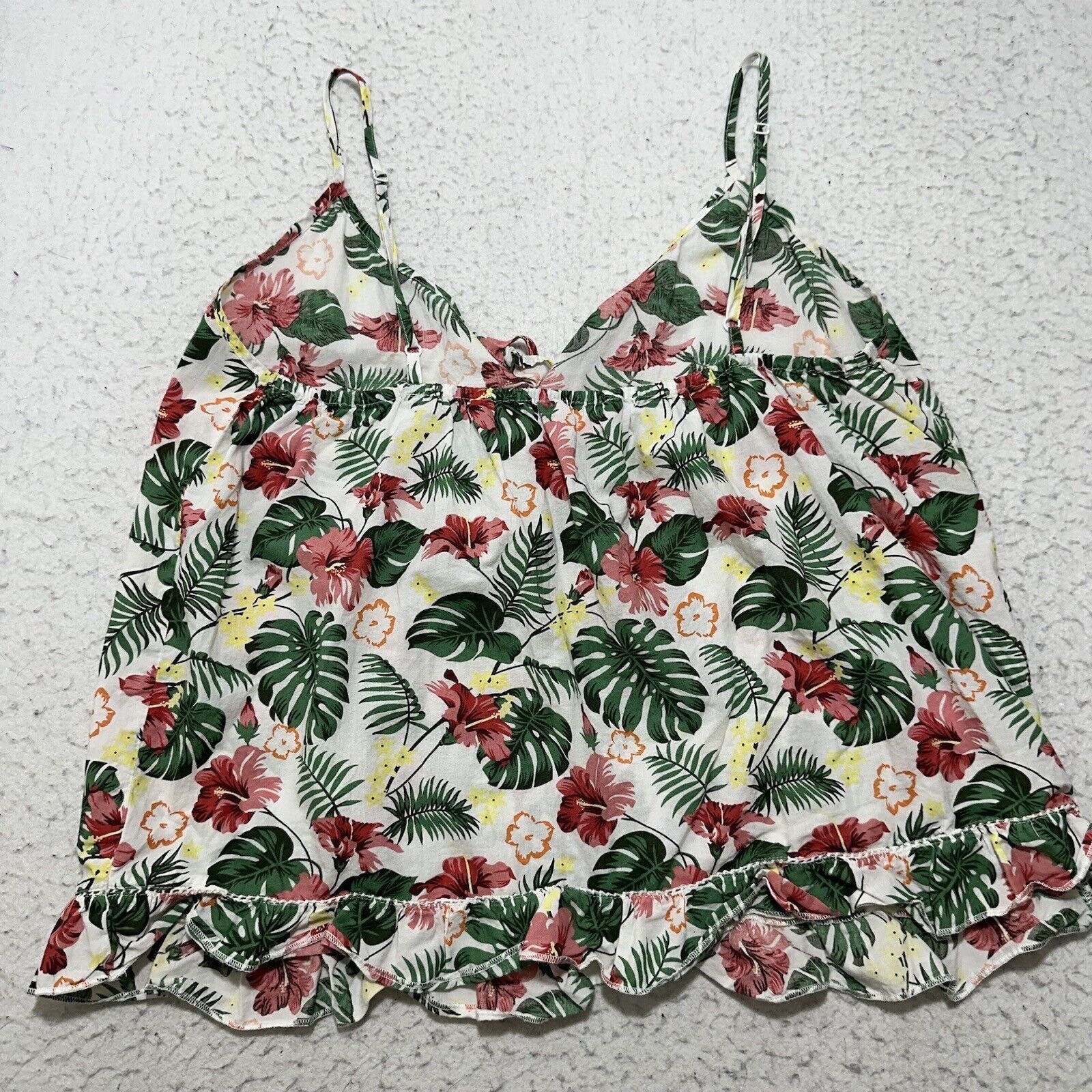 Isaac Mizrahi ISAAC Mizrahi Women's Large Pajama Top Tropical Floral Print Size L / US 10 / IT 46 - 7 Thumbnail