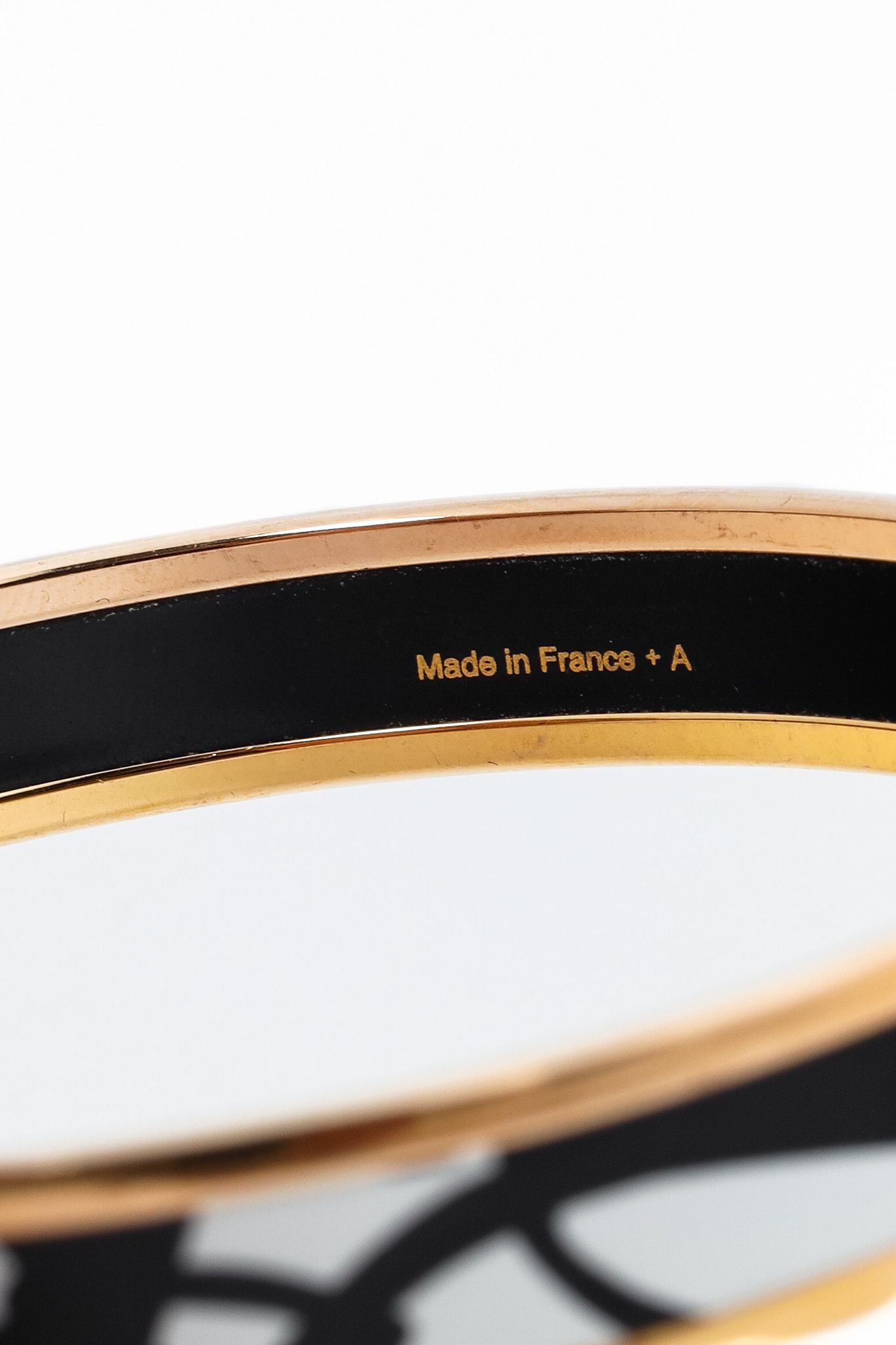 Hermes Hermes Brides de Gala White & Black Enamel Tattoo Bangle Size ONE SIZE - 5 Thumbnail