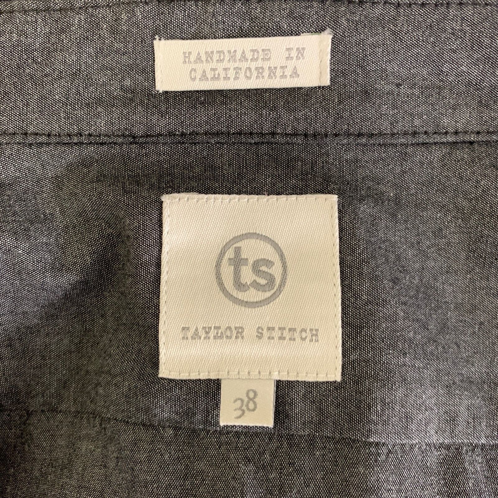Taylor Stitch TAYLOR STITCH Grey White Heather Pointed Collar L/S Shirt Size US S / EU 44-46 / 1 - 4 Thumbnail