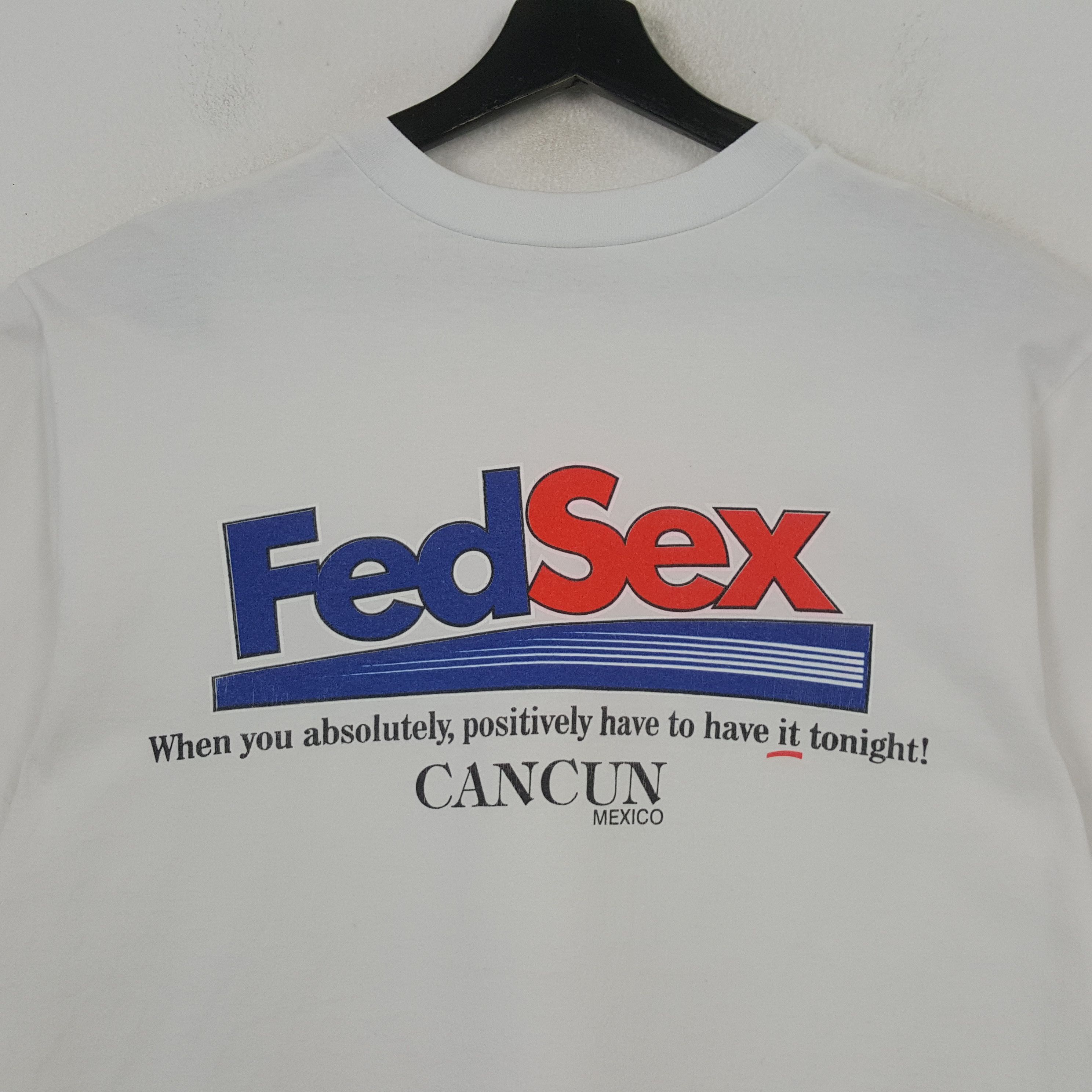 Vintage Fedsex Cancun Mexico Parody Style Tshirt RR20 Size US L / EU 52-54 / 3 - 2 Thumbnail