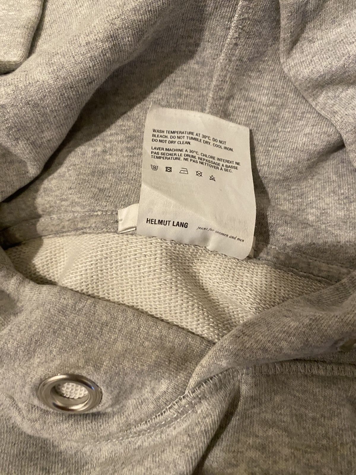 Helmut Lang Helmut Lang Men’s Hoodie Gray Size M Size US M / EU 48-50 / 2 - 5 Thumbnail