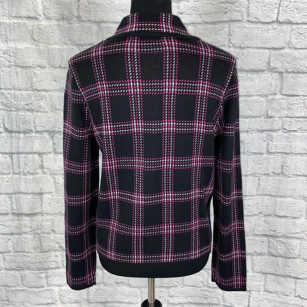 Jones New York Jones New York women L new w/tags signature plaid sweater bu Size L / US 10 / IT 46 - 8 Thumbnail