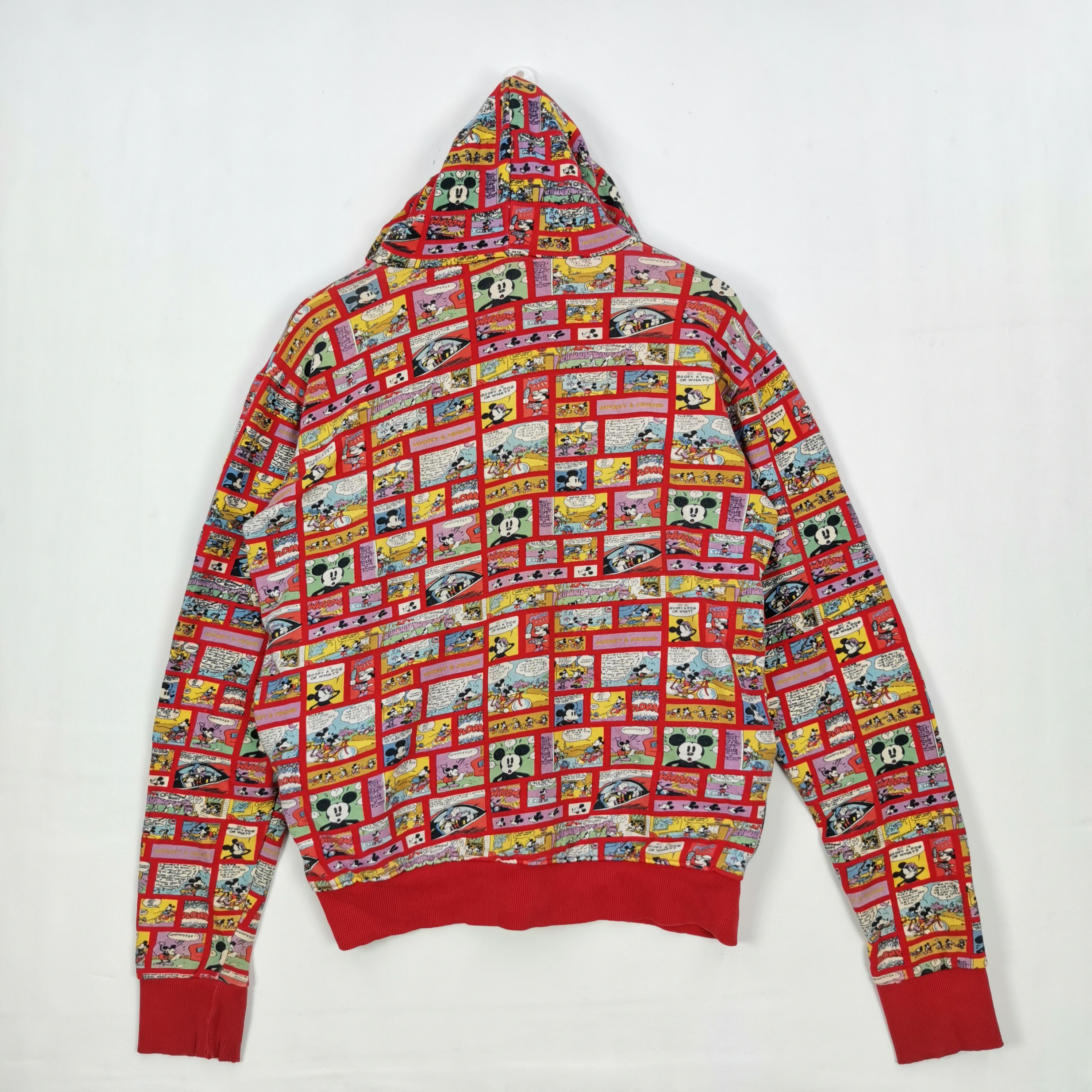 Cartoon Network × Mickey Mouse × Vintage Vintage Mickey Mouse Sweater Hoodie Over Print Sweatshirt Size US M / EU 48-50 / 2 - 2 Thumbnail