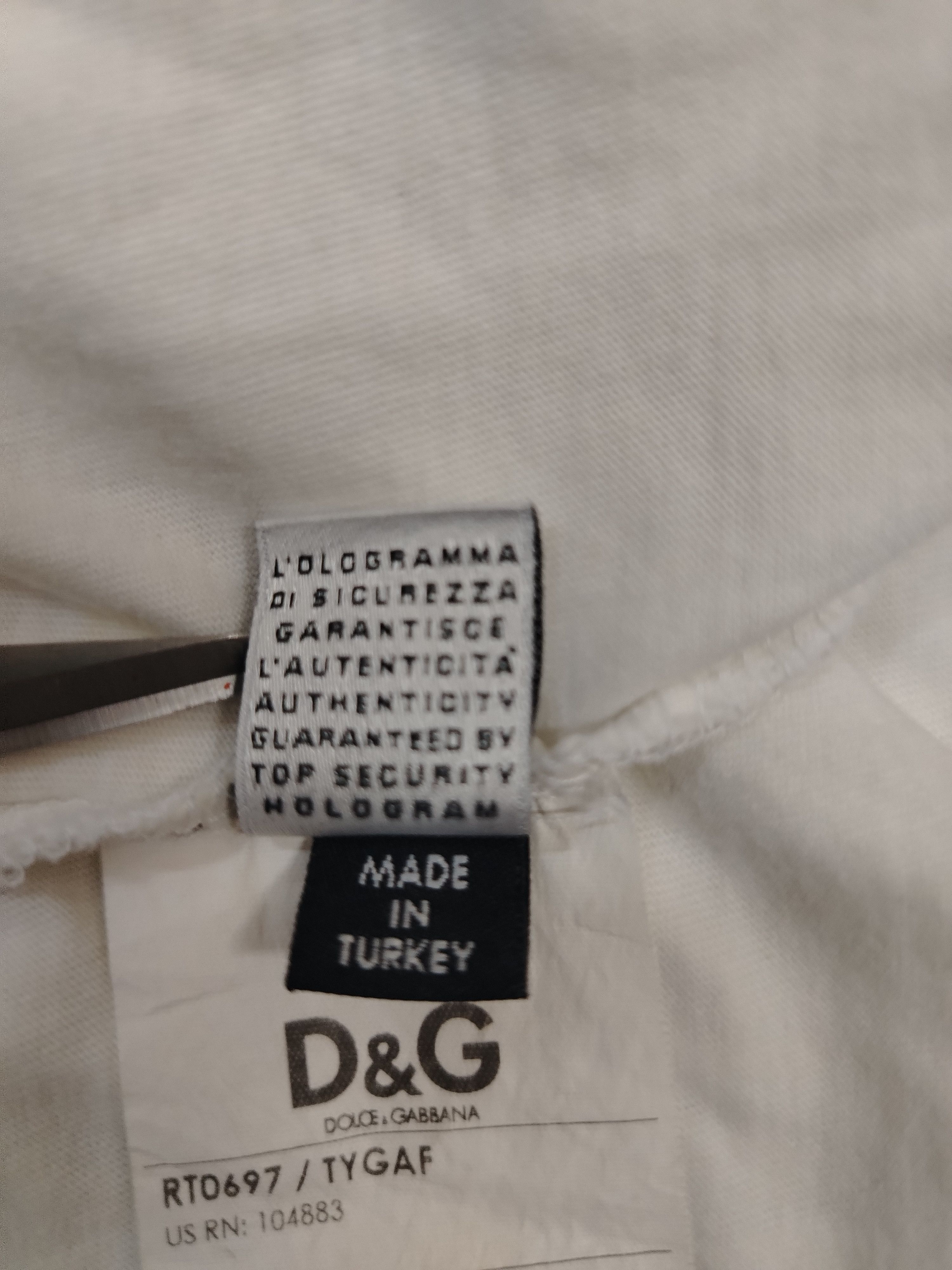 Dolce & Gabbana D&G Dolce & Gabbana V neck ringer T shirt Size XL / US 12-14 / IT 48-50 - 5 Thumbnail