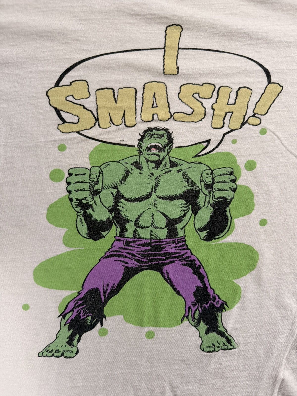 Vintage Vintage Thrashed Incredible Hulk Marvel Tee Size US M / EU 48-50 / 2 - 2 Thumbnail