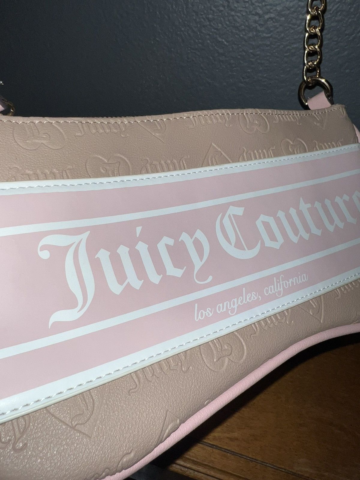 Juicy Couture Juicy Couture Faux Leather Shoulder Hand Bag Purse Essential Size ONE SIZE - 5 Thumbnail