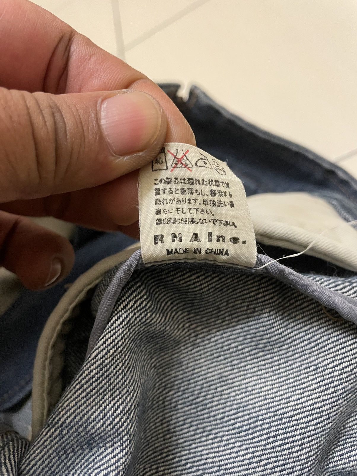 Japanese Brand RNA Inc. Woman Denim Bikers Jacket Size M / US 6-8 / IT 42-44 - 13 Thumbnail