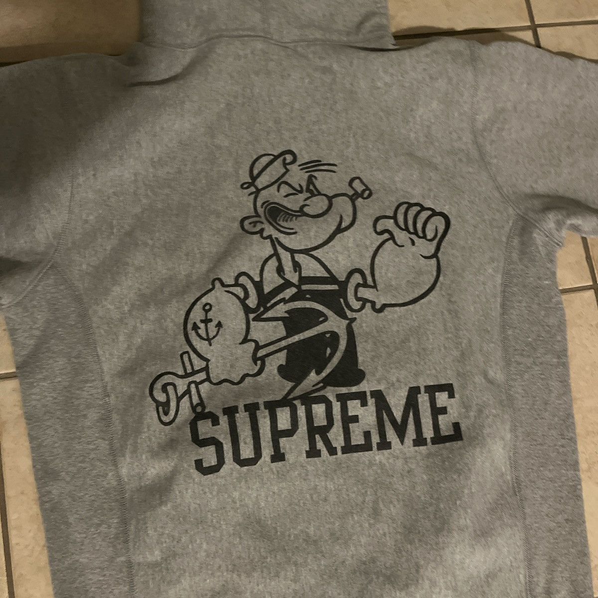 Supreme 2010 grey supreme x pop eye collab hoodie rare Size US M / EU 48-50 / 2 - 3 Thumbnail