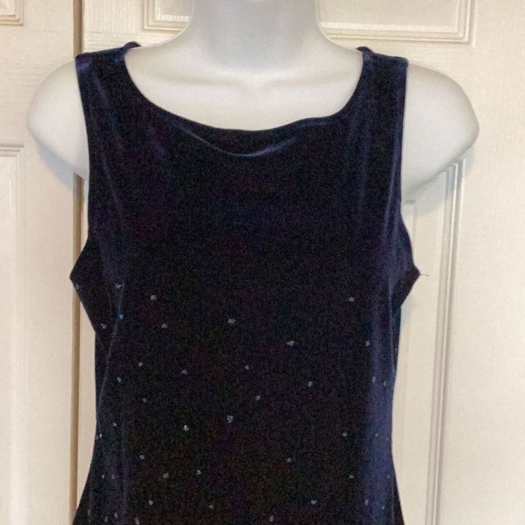 Other Blue velvet dress Size XL / US 12-14 / IT 48-50 - 3 Thumbnail