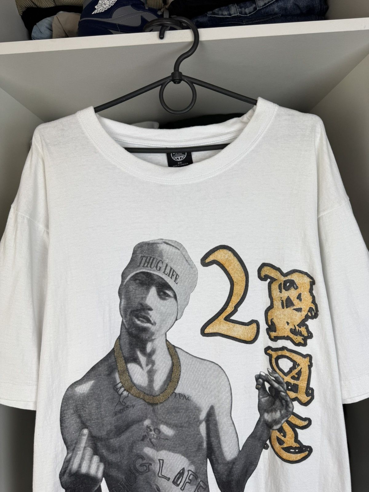 Rap Tees 2Pac Thug Life Bootleg Rap Vintage Style Graphic T-Shirt Size US L / EU 52-54 / 3 - 2 Thumbnail