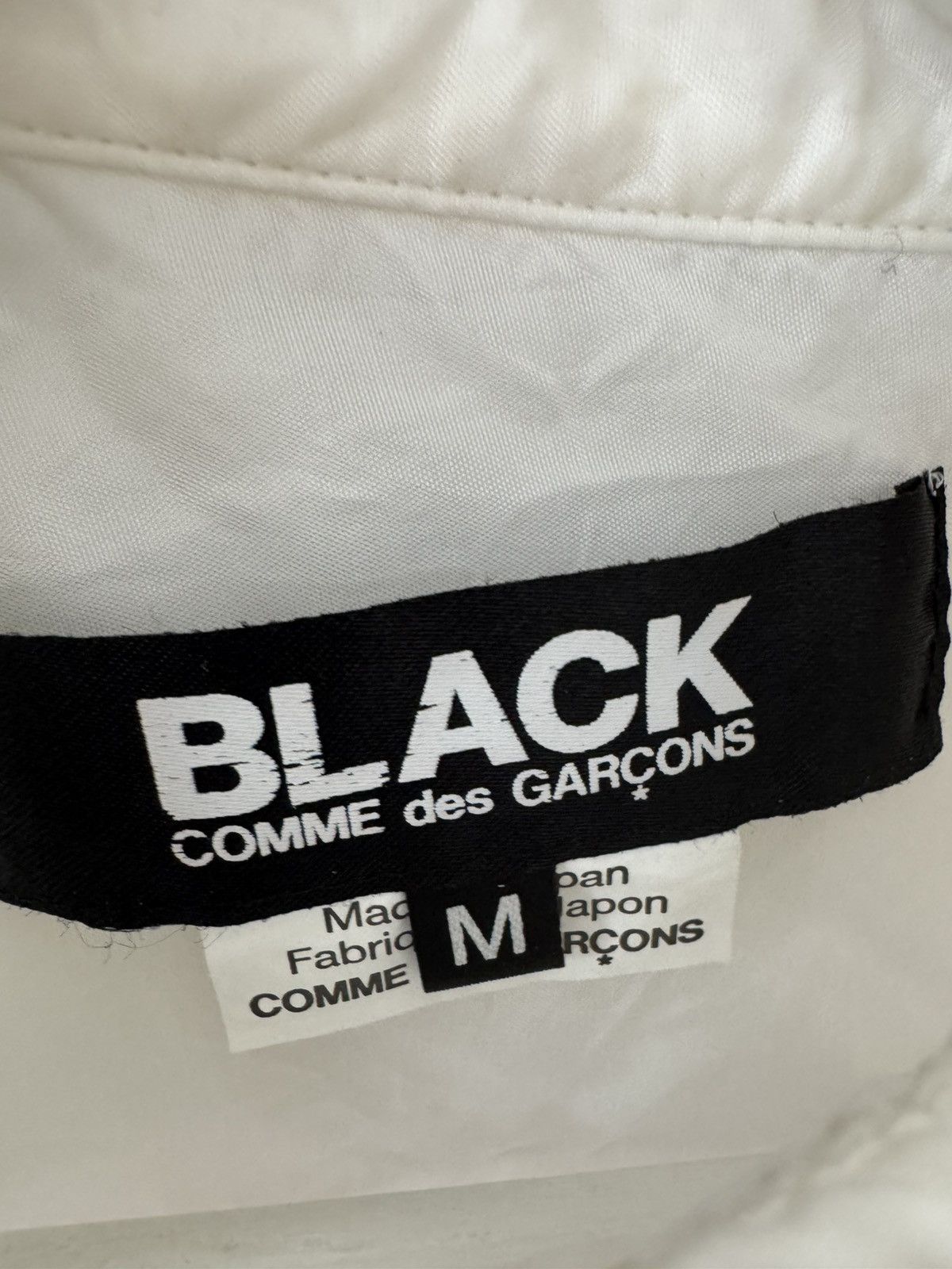 Comme des Garcons Black Asymmetrical Shear Button-Up Size US M / EU 48-50 / 2 - 4 Thumbnail