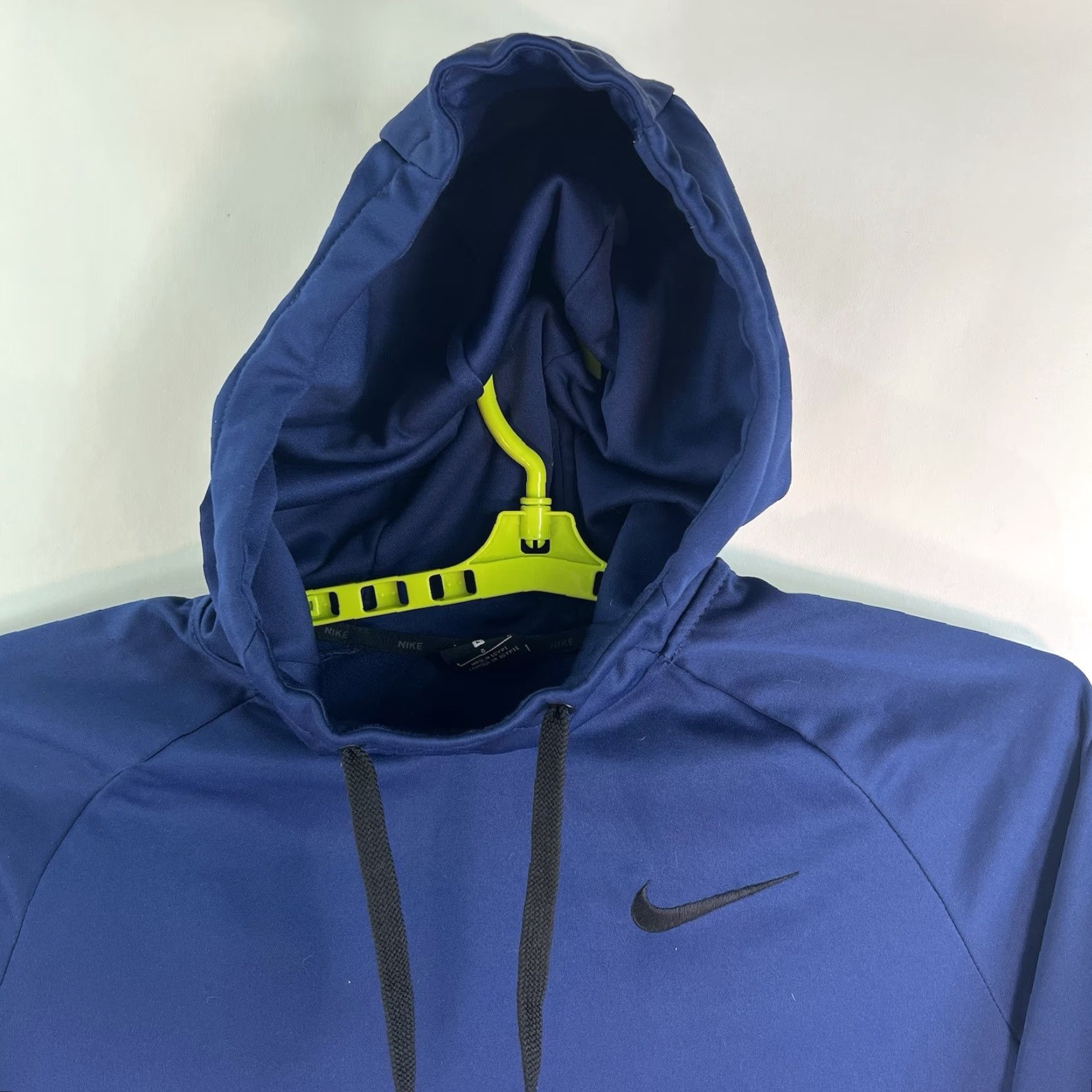 Nike Nike Dri-Fit Pullover Hooded Sweatshirt Mens Size L Blue Size US L / EU 52-54 / 3 - 3 Thumbnail