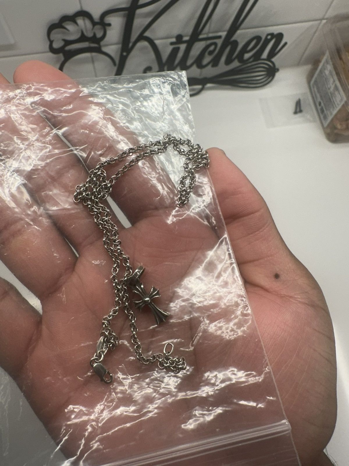 Chrome Hearts Baby Fat Pendant Roll Chain