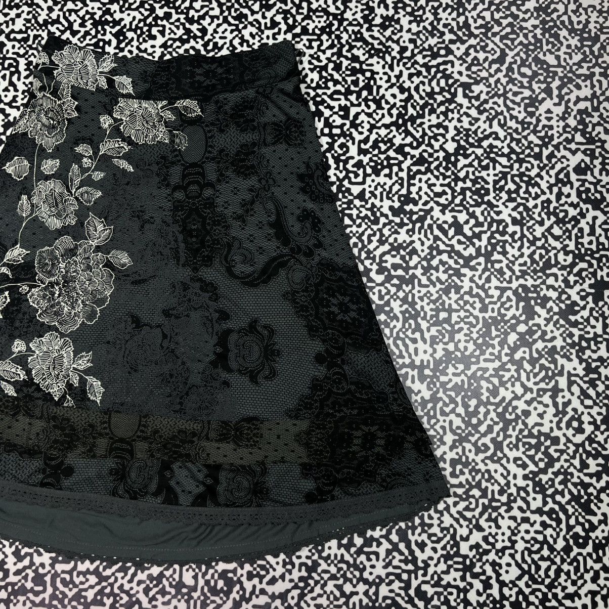 Desigual Vintage Y2K Desigual Floral Japanese Style Retro Midi Skirt Size 28" / US 6 / IT 42 - 6 Thumbnail
