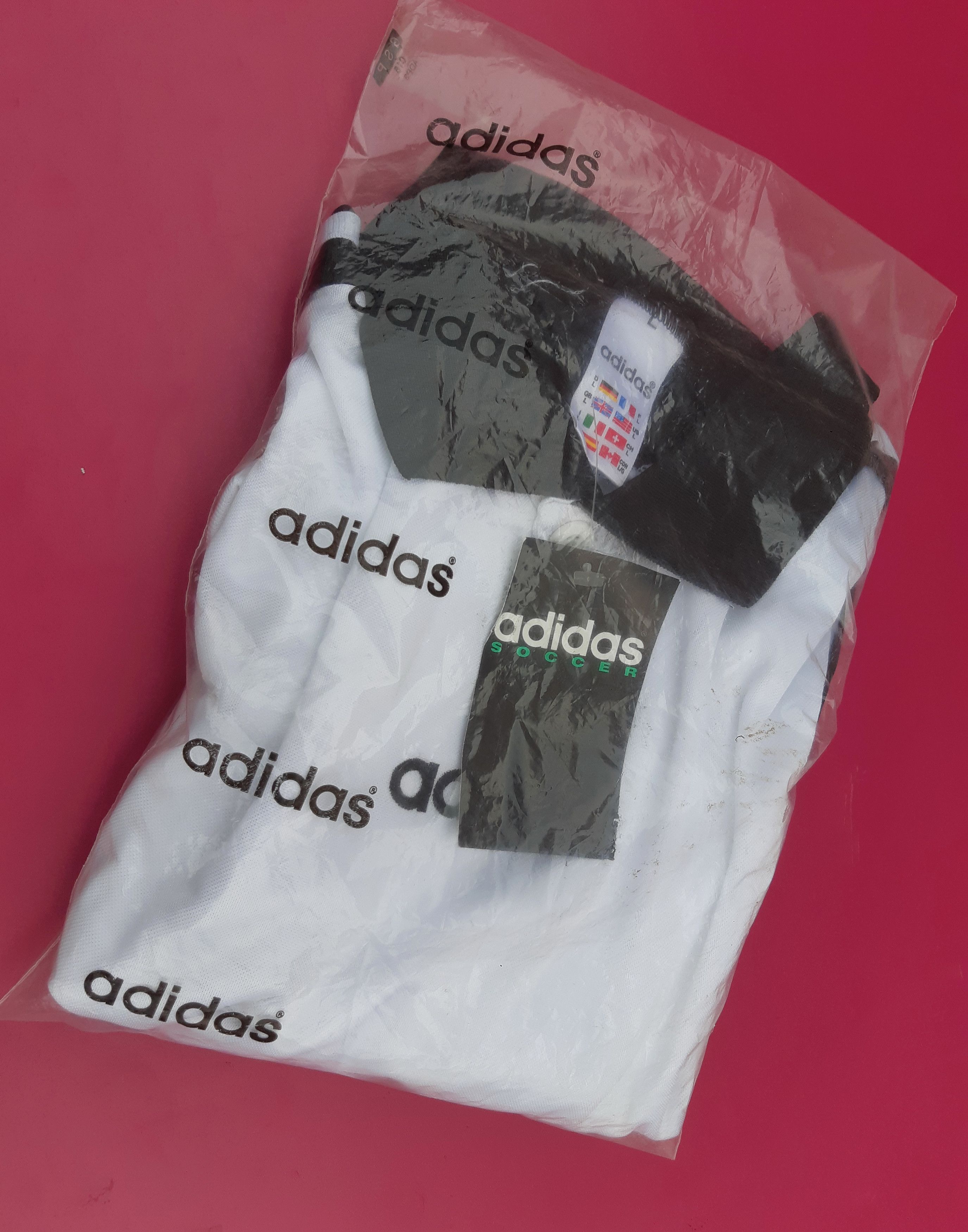 Adidas Vintage 90s ADIDAS Soccer Jersey made in England size L NWT Size US L / EU 52-54 / 3 - 6 Thumbnail