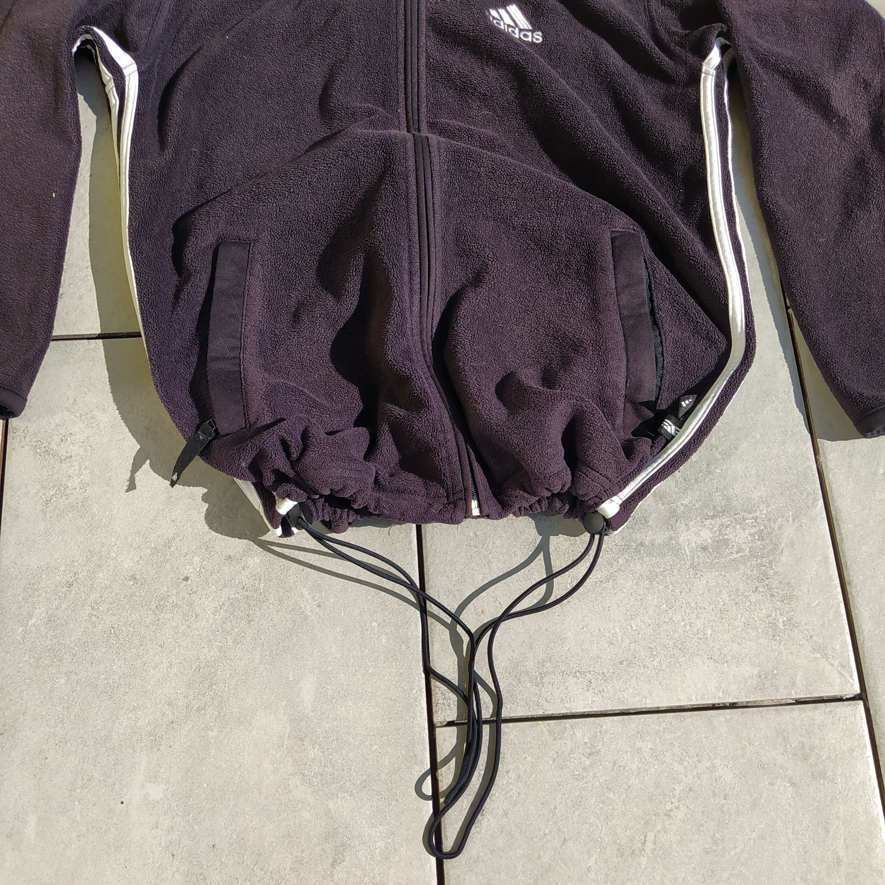 Adidas × Vintage Vintage Adidas Black Fleece Polar Size US XL / EU 56 / 4 - 2 Thumbnail