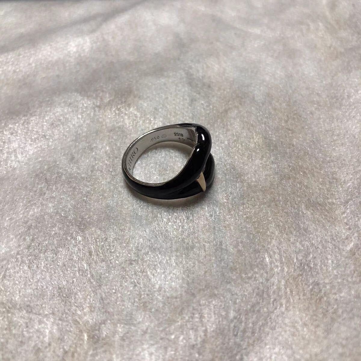 Yohji Yamamoto yohji yamamoto Black Lip & Gold Fang Vampire Silver Ring K11 Size ONE SIZE - 3 Thumbnail
