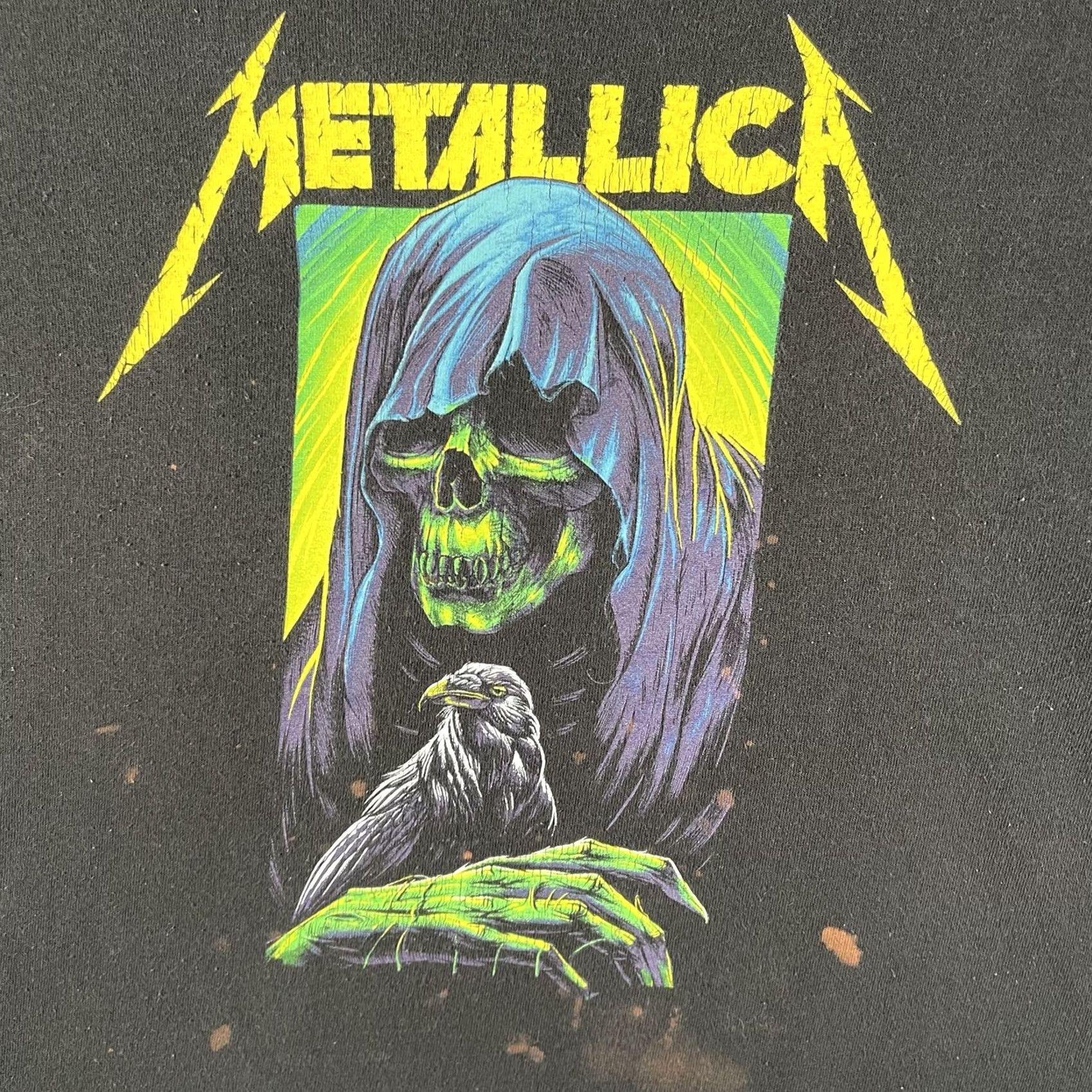 Vintage VINTAGE Metallica Shirt Mens M Black Grim Reaper Raven Skull Graphic Tee Metal Size US M / EU 48-50 / 2 - 3 Thumbnail