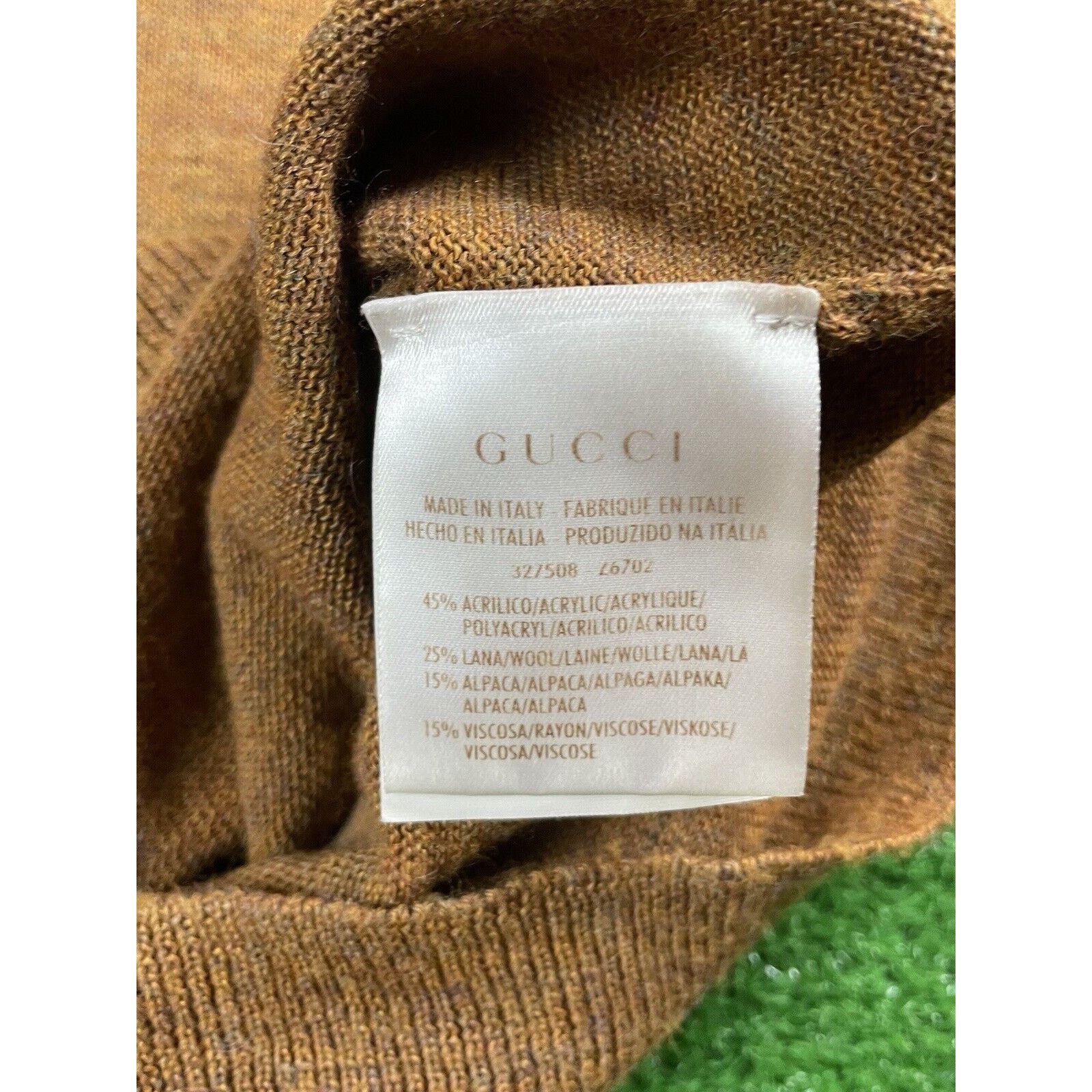 Gucci Gucci Alpaca Knit Orange Brown Small Cardigan Sweater Italy Size US M / EU 48-50 / 2 - 4 Thumbnail