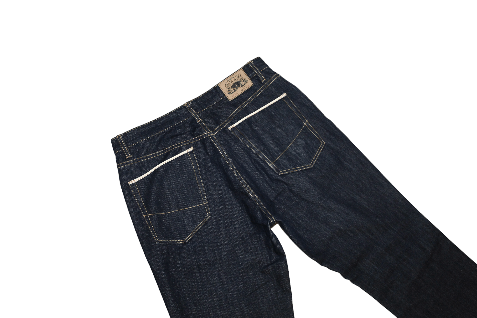 Alpinestars Vtg Alpinestars Rigid Selvedge Raw Denim Baggy Jeans Size US 34 / EU 50 - 7 Thumbnail