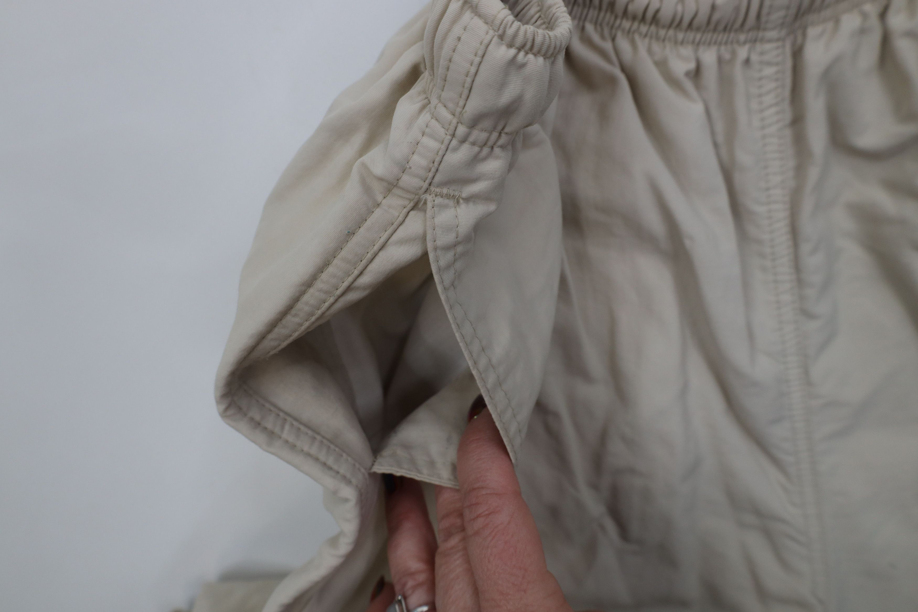 Lands' End Vintage 90s Lands End Lined Windbreaker Pants Beige USA Size 38" / US 16 / IT 52 - 9 Thumbnail