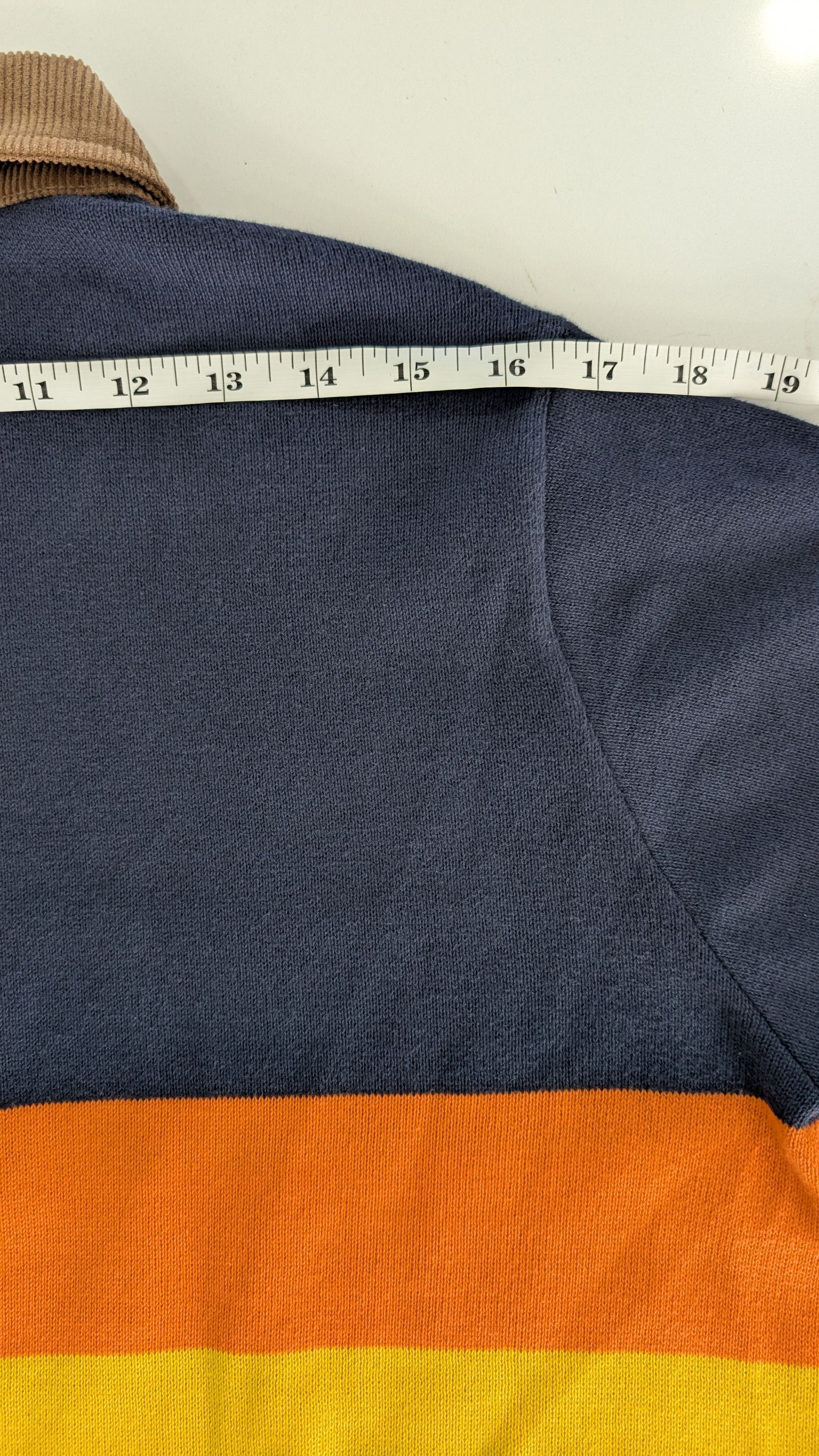 Bodega Bodega Knit Rugby Sweater Mens Small Size US S / EU 44-46 / 1 - 4 Thumbnail