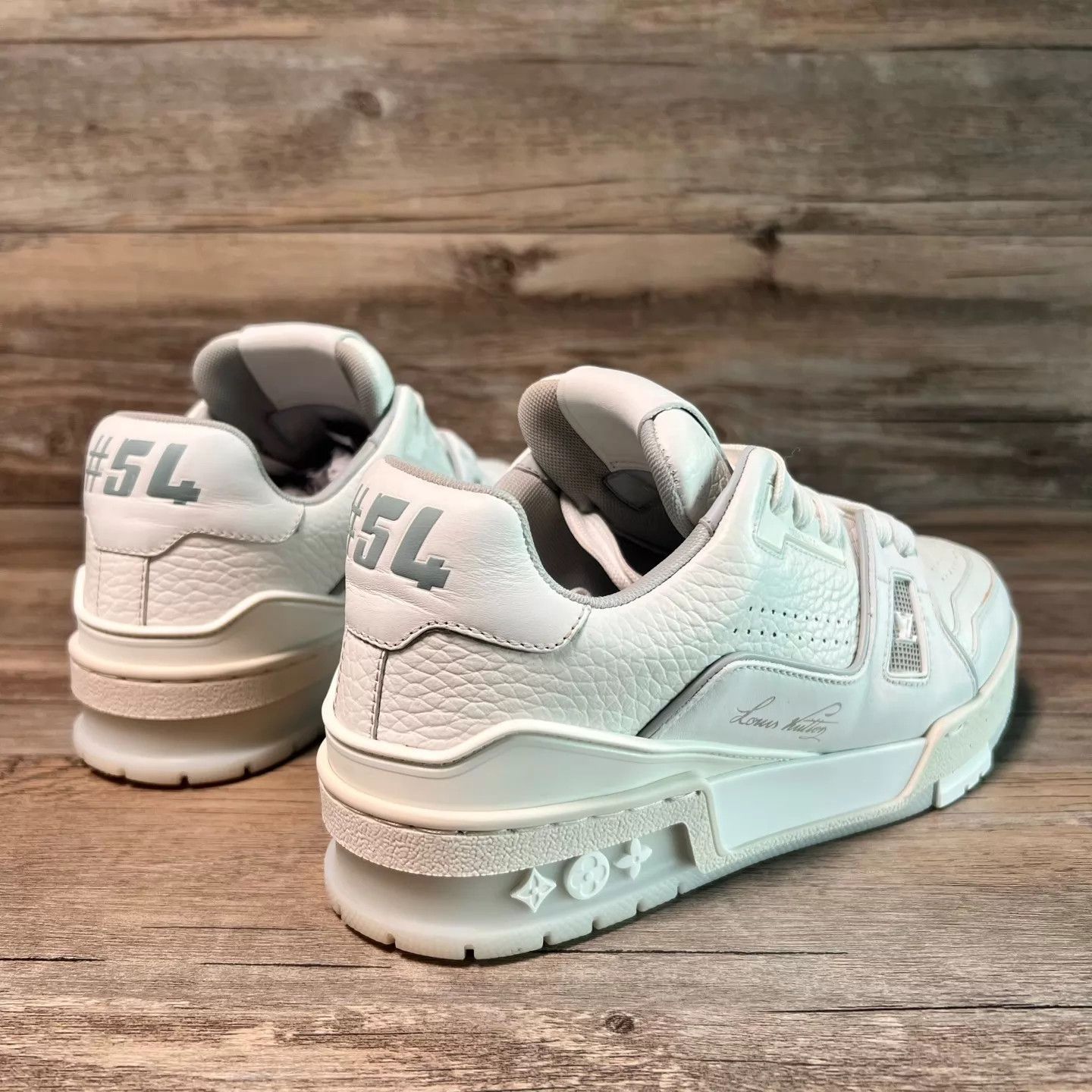 Louis Vuitton LV Trainer Women's 36 White Cement 97 New Size US 5.5 / IT 35.5 - 3 Thumbnail