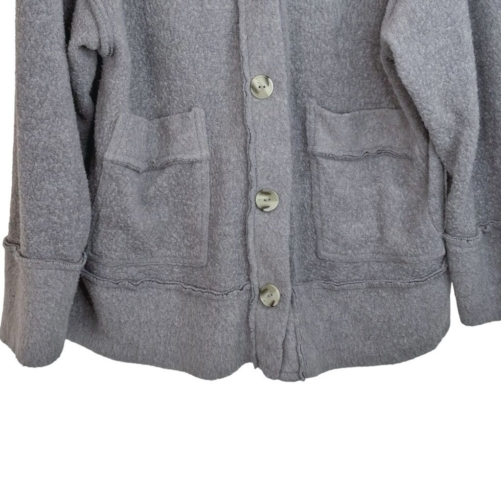 Urban Outfitters OUT FROM UNDER UO Women Lavender Oversized Fleece Cardigan S Size S / US 4 / IT 40 - 4 Thumbnail