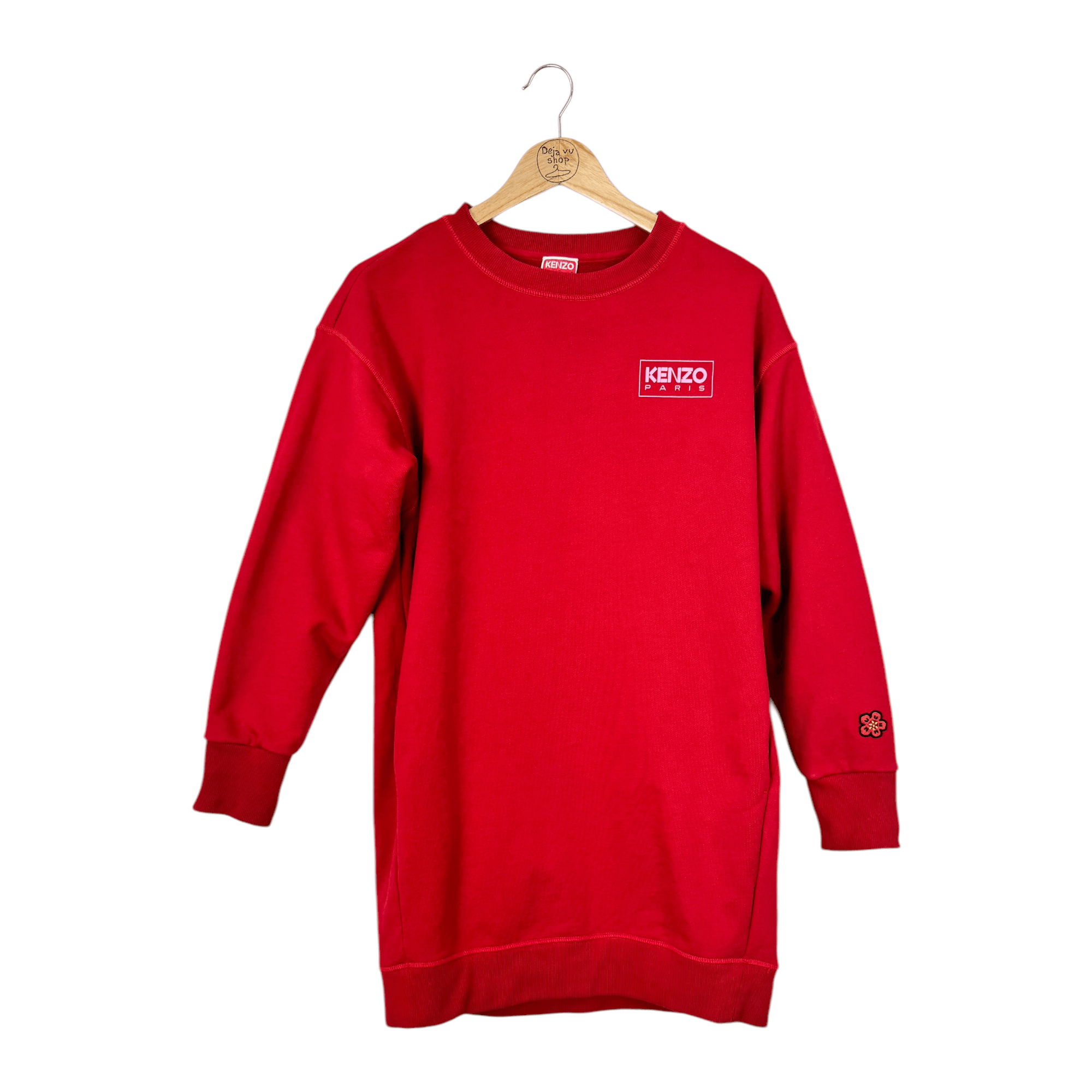Kenzo Kenzo Red Logo Sweater Dress Size M / US 6-8 / IT 42-44 - 1 Thumbnail
