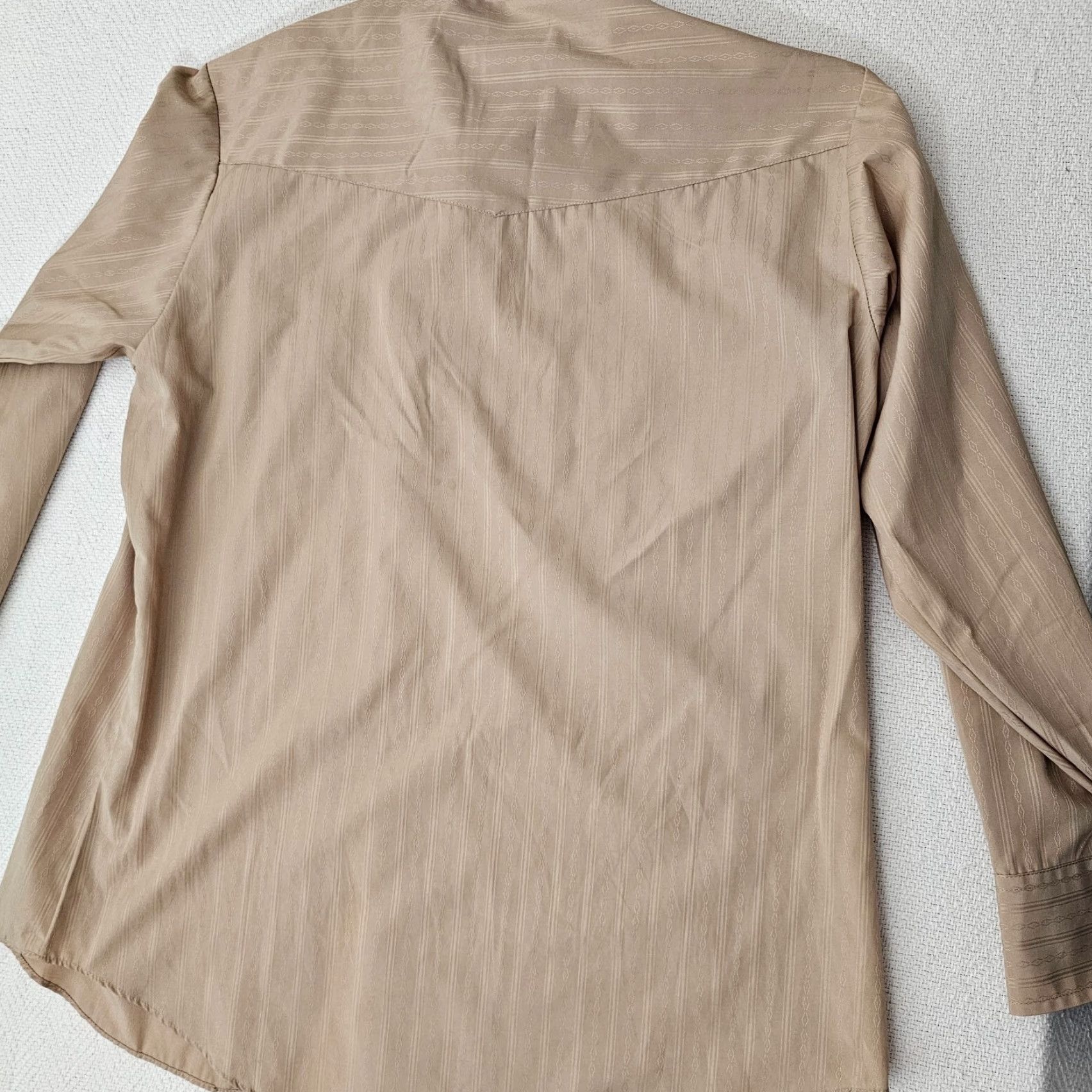 Vintage Ely Cattleman Shirt Mens 16.5 Brown Pearl Snap Western Emboss Button Up Rodeo Size US XL / EU 56 / 4 - 7 Thumbnail