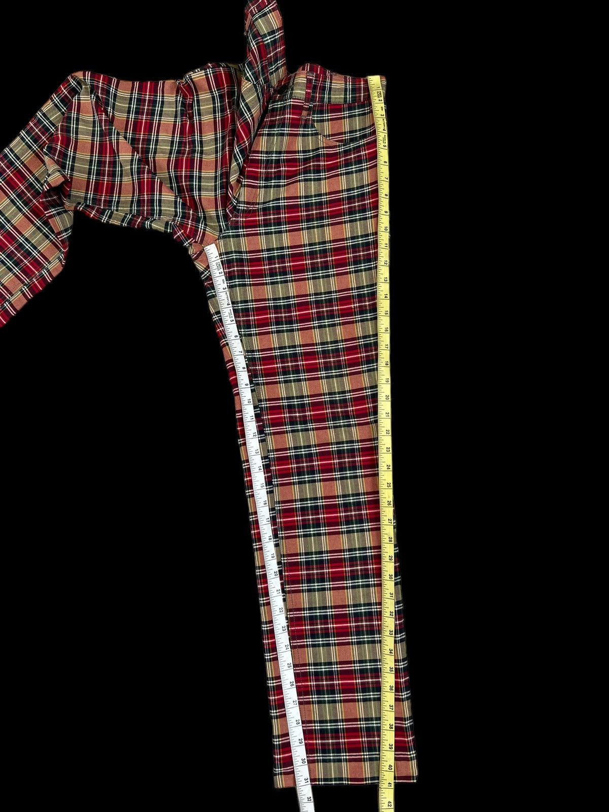 Vintage GOWEST Japan Tartan Plaid Check Trouser Pant Size US 30 / EU 46 - 5 Thumbnail