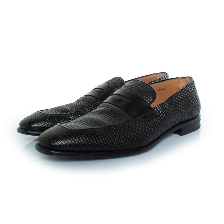 Hugo Boss Boss, Lisbon woven leather loafers Size US 10 / EU 43 - 1 Thumbnail