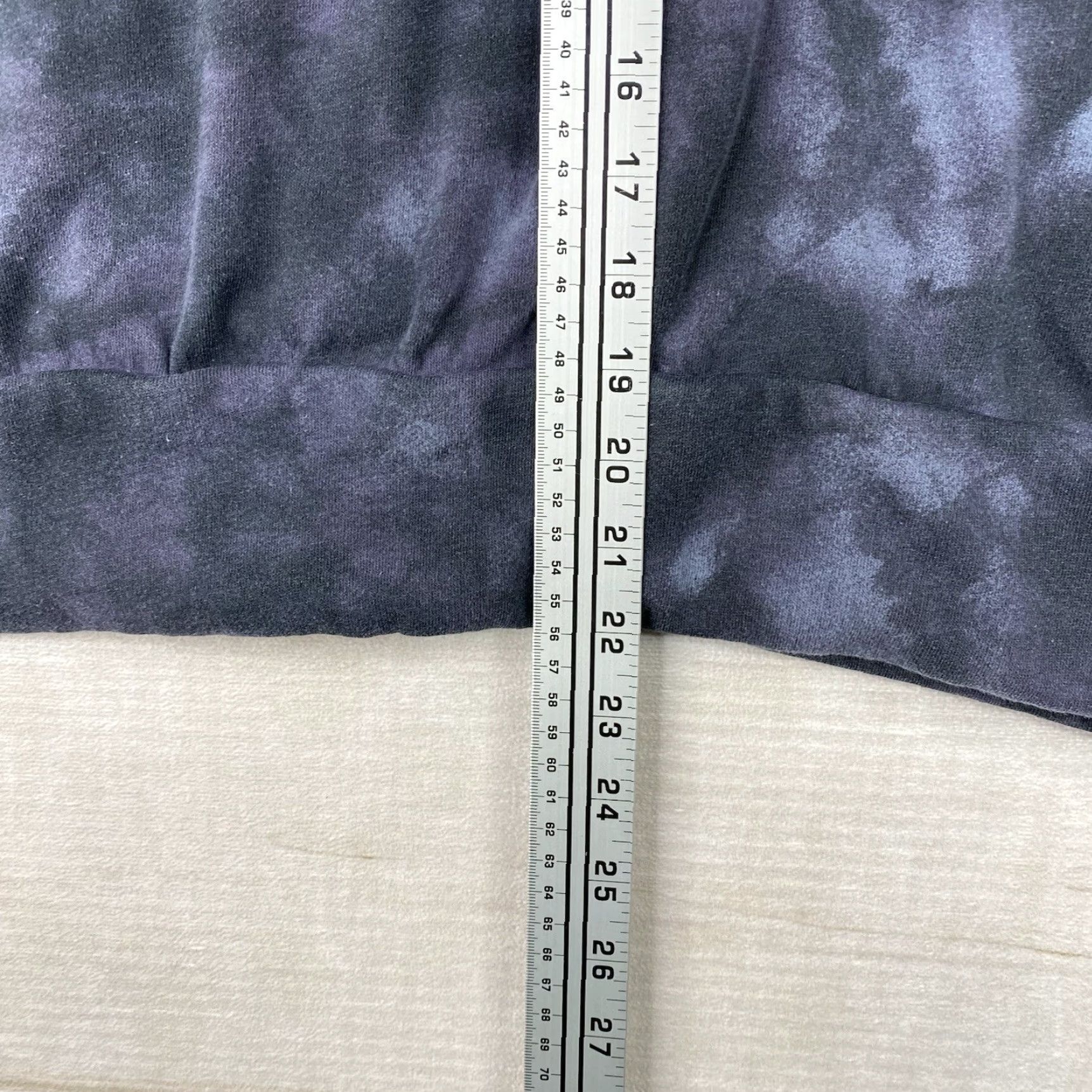 Old Navy Old Navy Sweatshirt Womens XXL Gray Blue Tie Dye Pullover Brushed Interior Crop Size XXL / US 16-18 / IT 52-54 - 6 Thumbnail