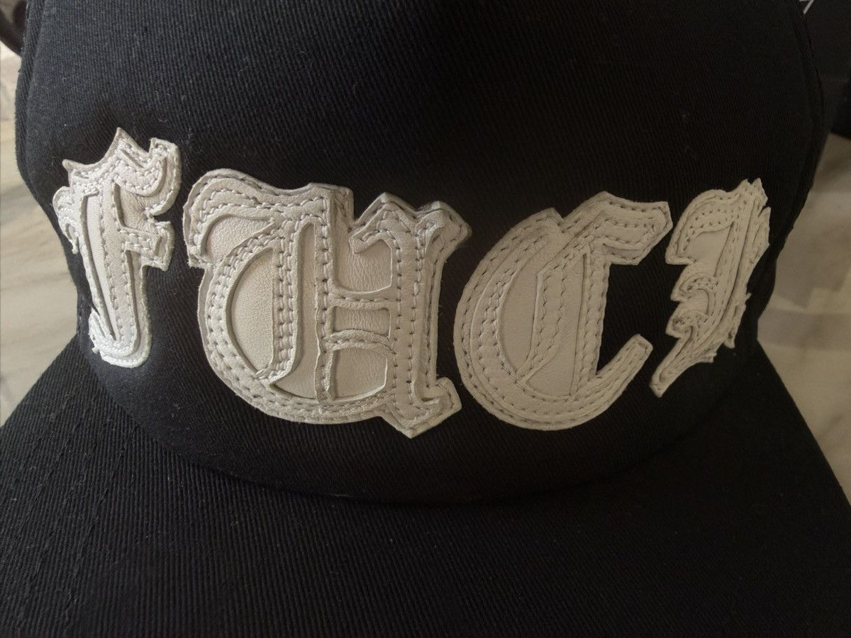 Chrome Hearts Chrome Hearts White Leather Patch Fuck Trucker Hat RARE Size ONE SIZE - 5 Thumbnail