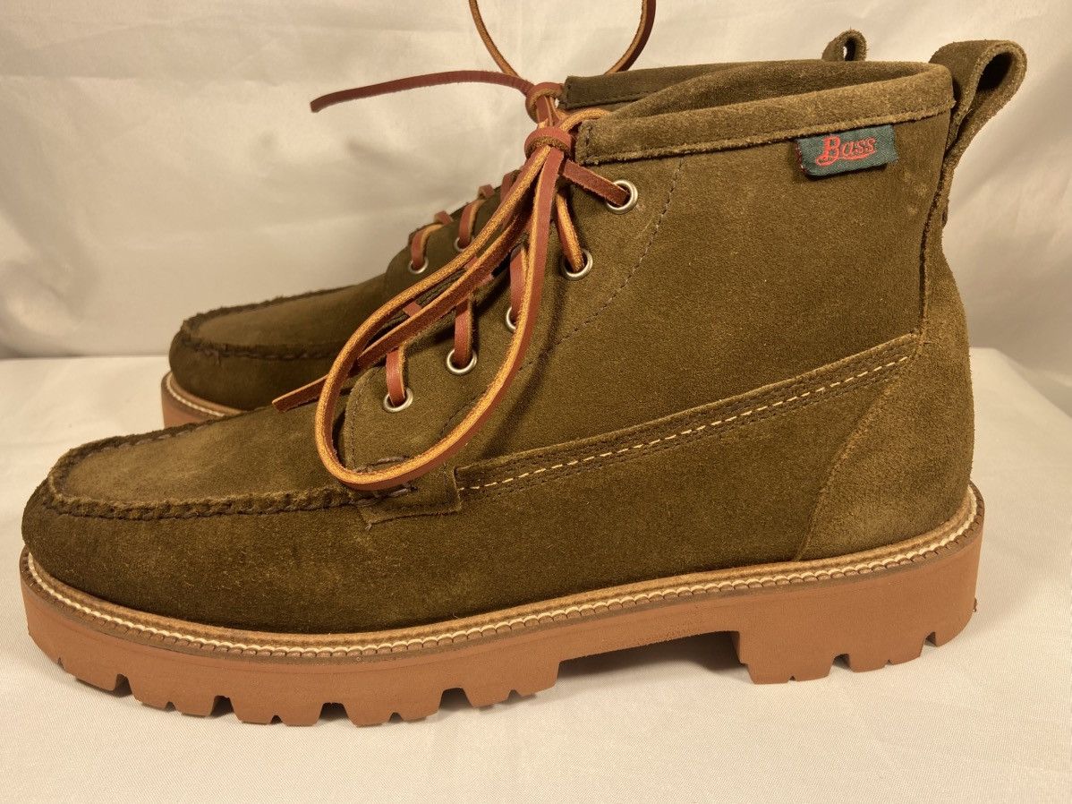 G.H. Bass & Co. Suede Ranger Moc Boot Olive Size US 9.5 / EU 42-43 - 5 Thumbnail