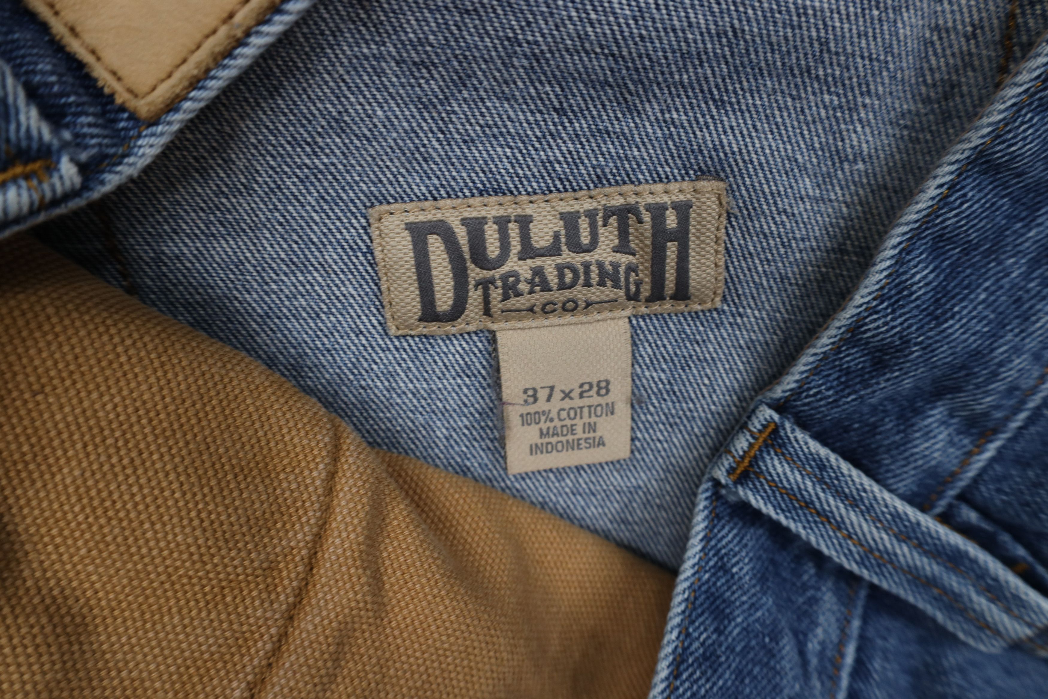 Duluth Trading Company Duluth Trading Co Workwear Wide Leg Denim Jeans Blue Size US 37 - 8 Thumbnail