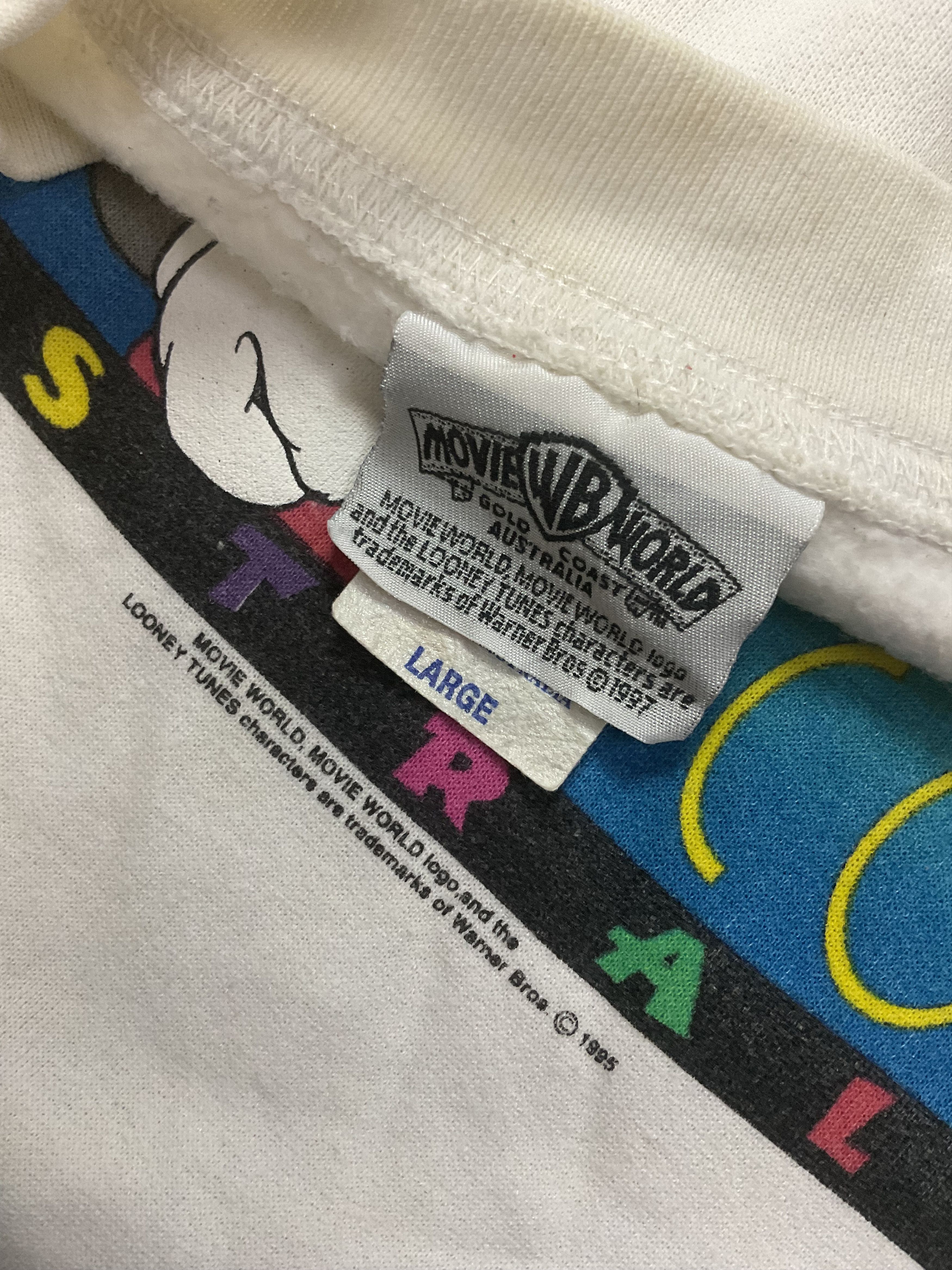 Cartoon Network Vintage 90s Looney Tunes Bugs Bunny Australia Sweatshirt Size US L / EU 52-54 / 3 - 6 Thumbnail