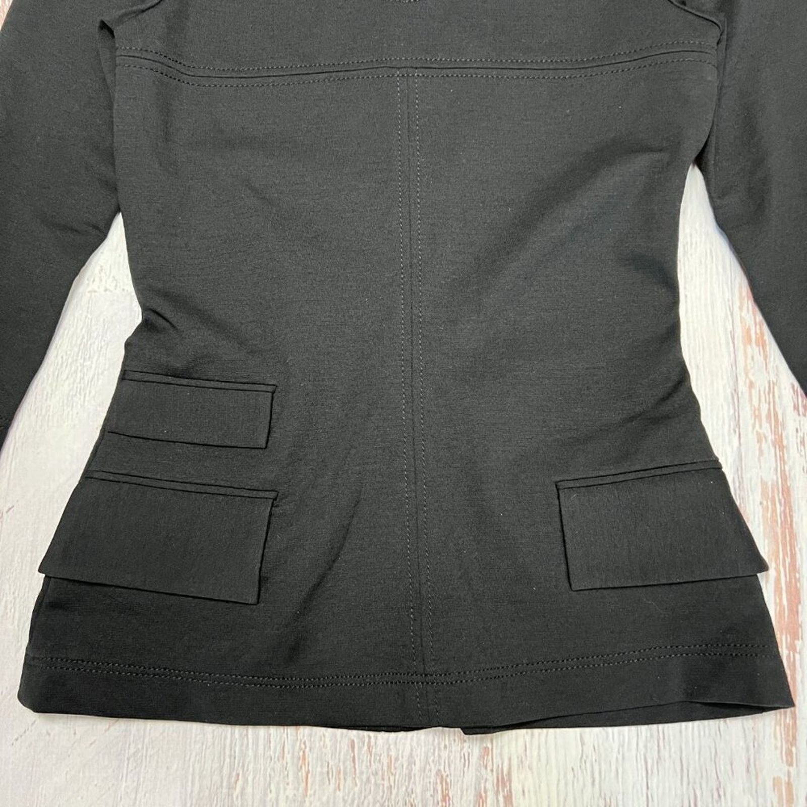 Antonio Berardi Antonio Berardi Silk Wool Blouse Black White IT40 Size S / US 4 / IT 40 - 6 Thumbnail