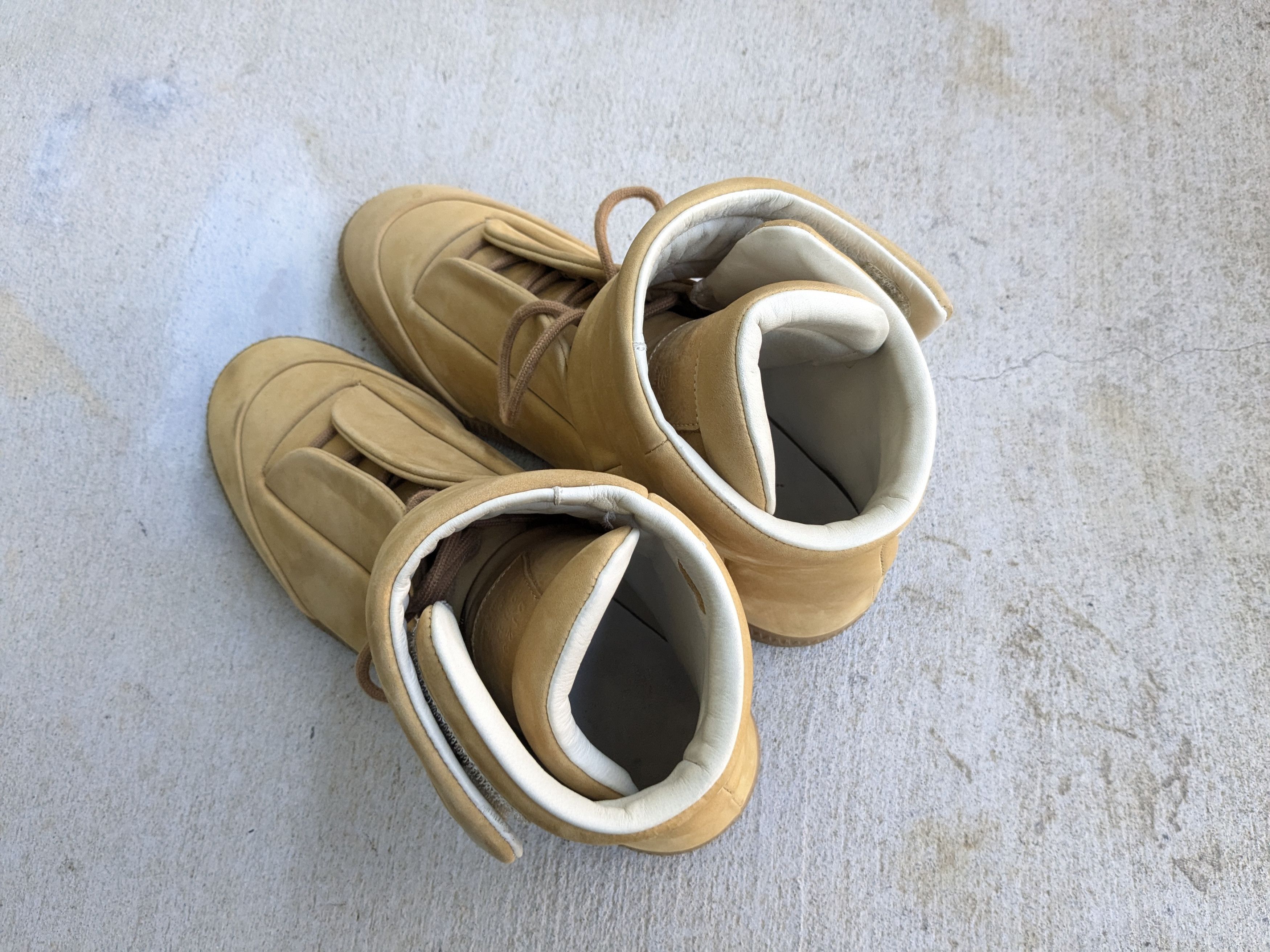 Maison Margiela Maison Margiela Future Wheat Tan 8 41 High Tops Suede Size US 8 / EU 41 - 14 Thumbnail