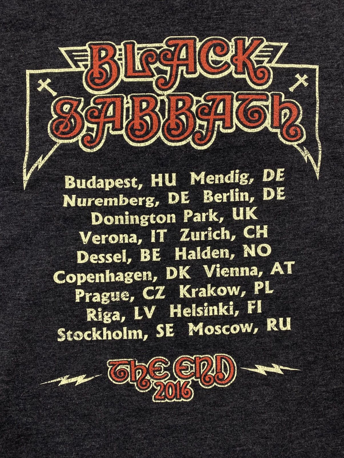 Black Sabbath Black Sabbath Official Band T Shirt 2016 Tour Ozzy Osbourne Size US M / EU 48-50 / 2 - 10 Thumbnail